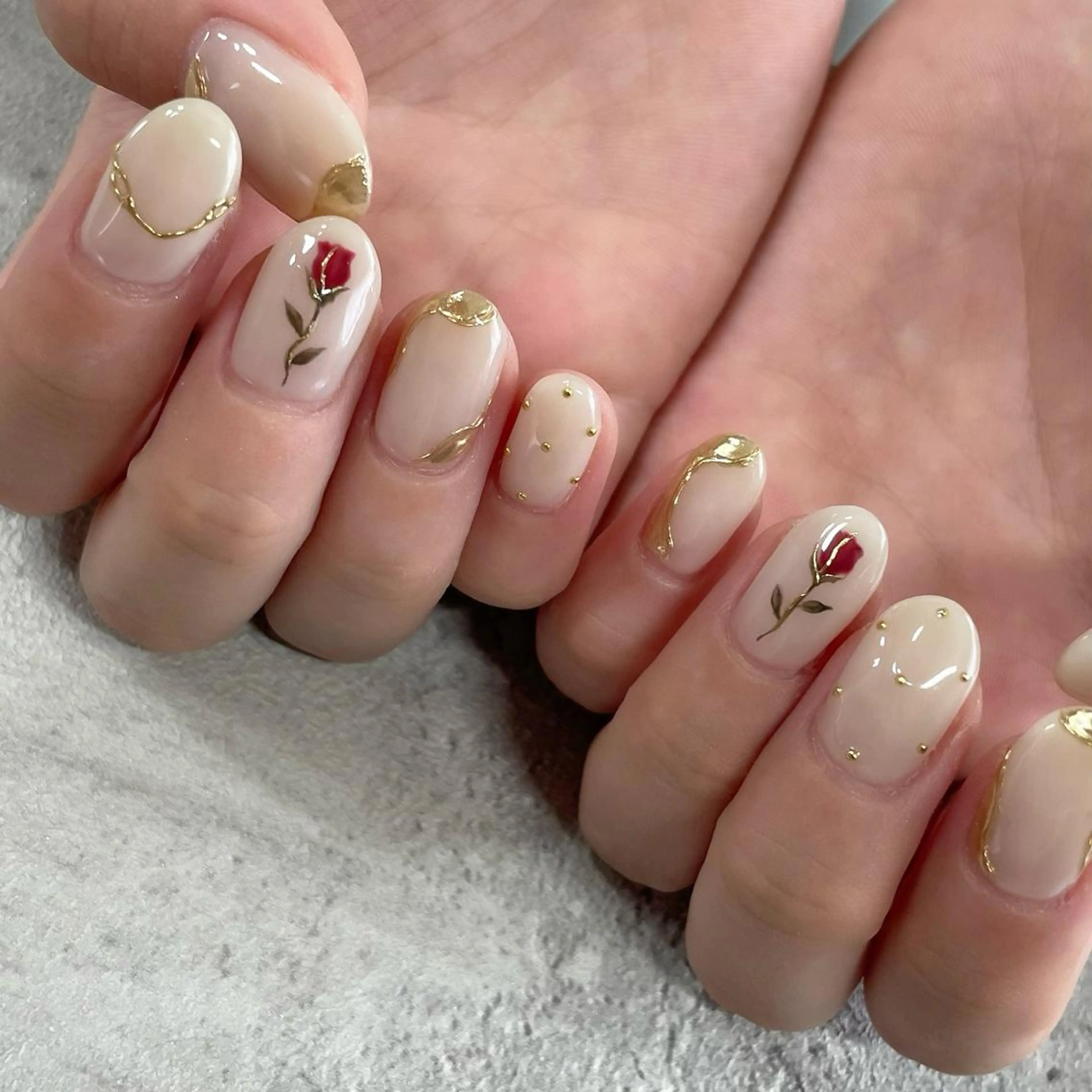 ネイル ジェルネイル 東 千夏のネイルデザイン