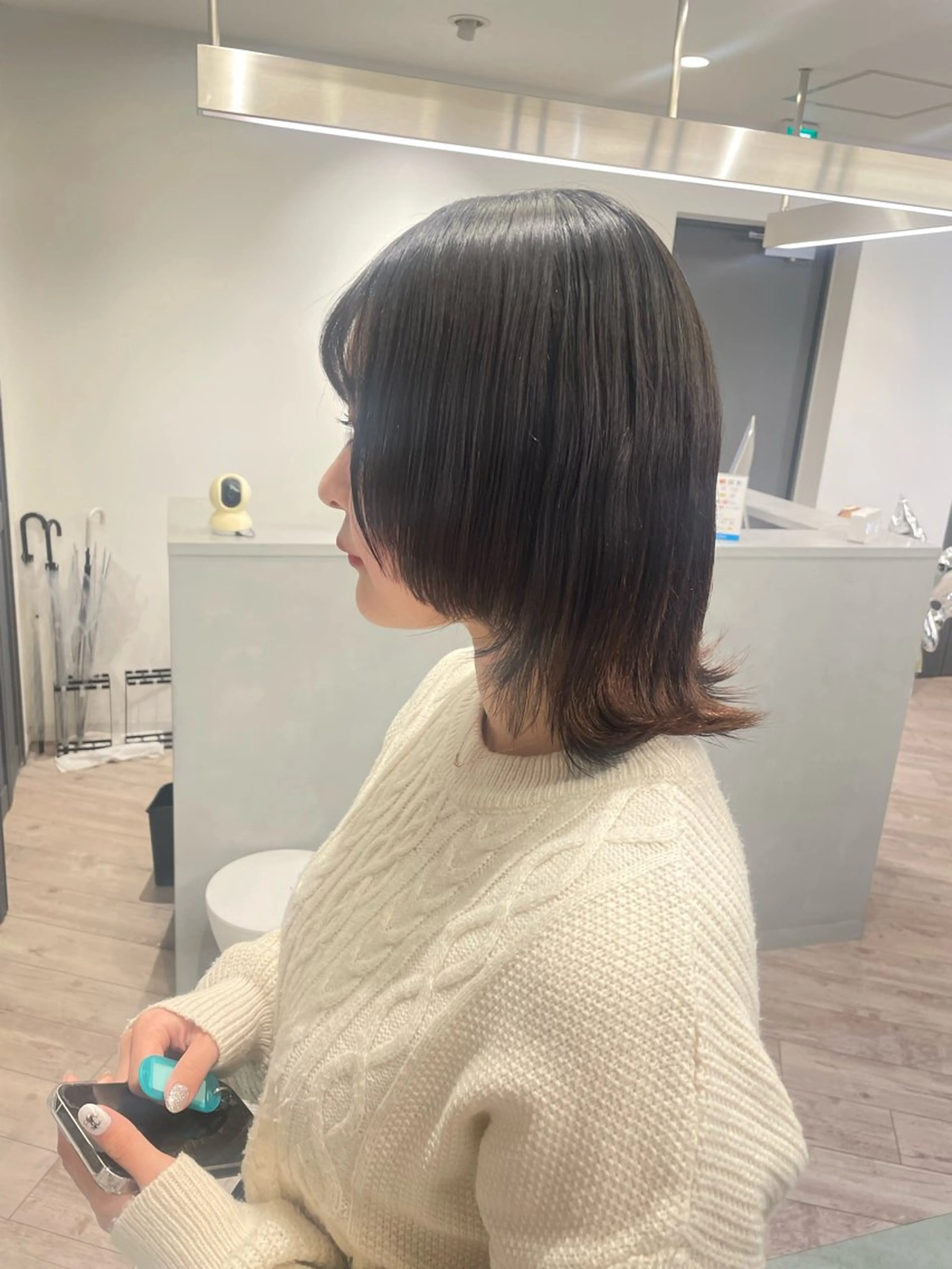 ミディアム ♡似合わせハイトーン ♡maiのヘアスタイル