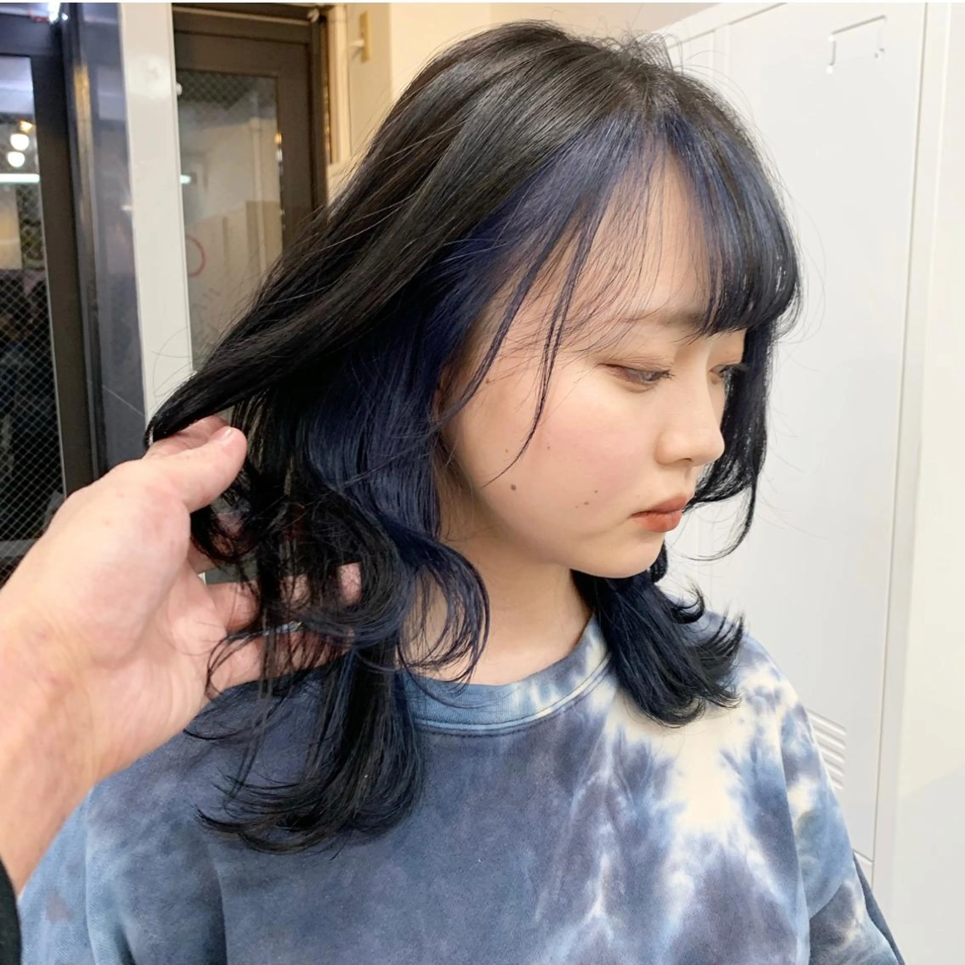 セミロング カラー ヘアアレンジ ハイトーン/美髪矯正 🍃大江拓実のヘアスタイル