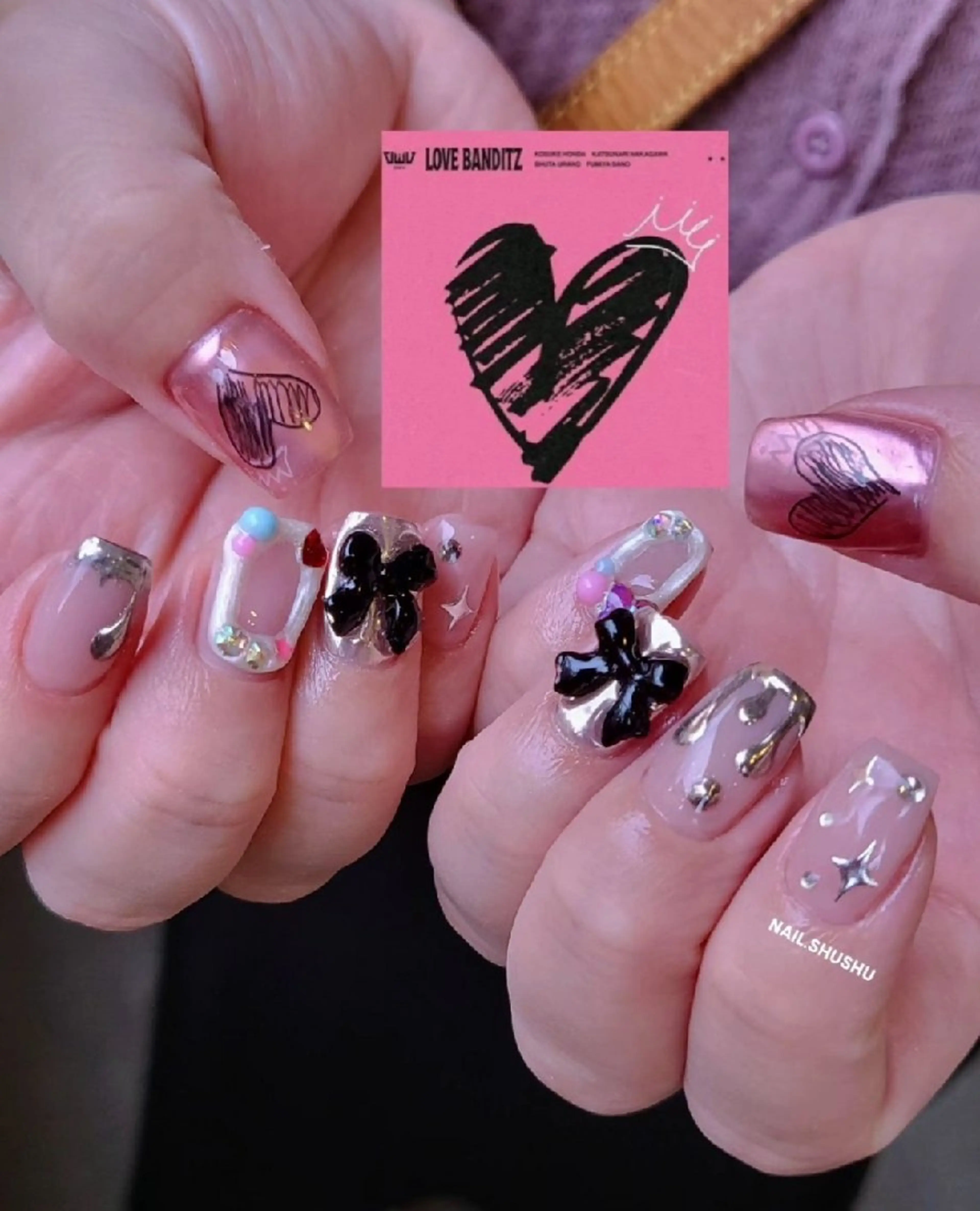 ネイル 3dパーツ/流行り 👧shushu❤️のネイルデザイン