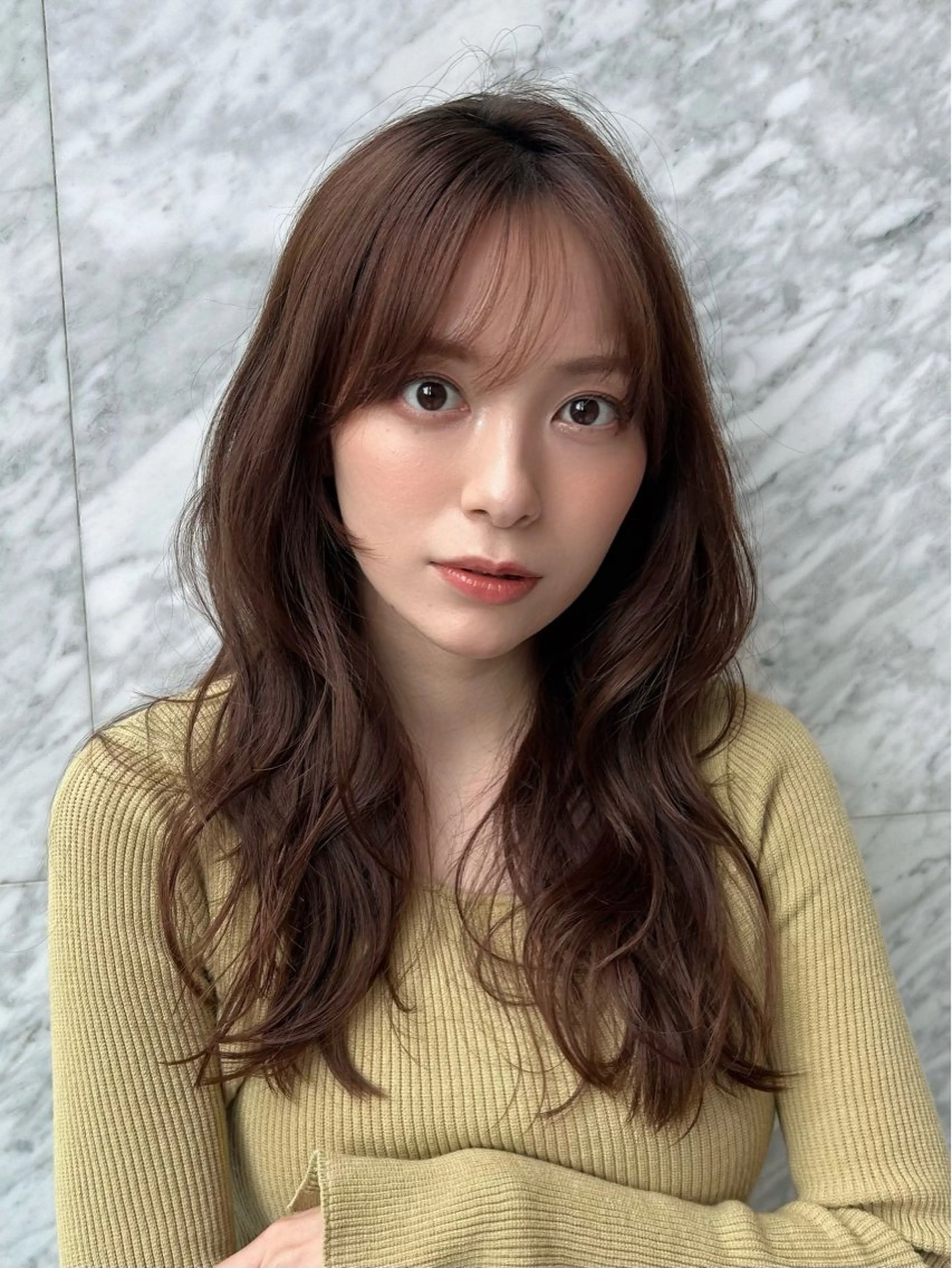 セミロング カラー レイヤーカット カット ヘアカラー トリートメント 髙木美緒🌿 レイヤー/アレンジのヘアスタイル