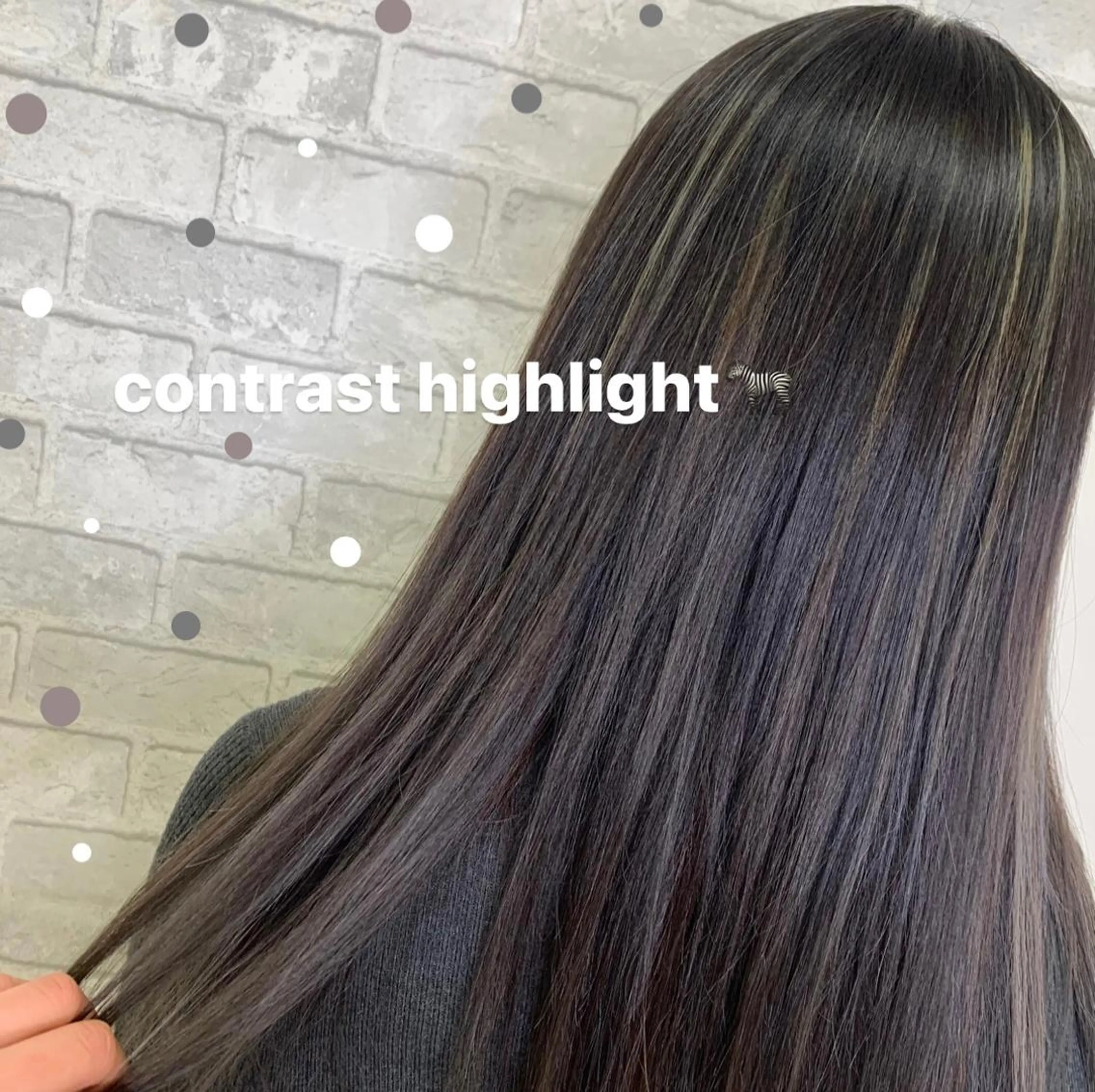 ロング カラー グレージュ ハイライトカラー インナーカラー ハイライト Hana ♡ marshu梅田のヘアスタイル