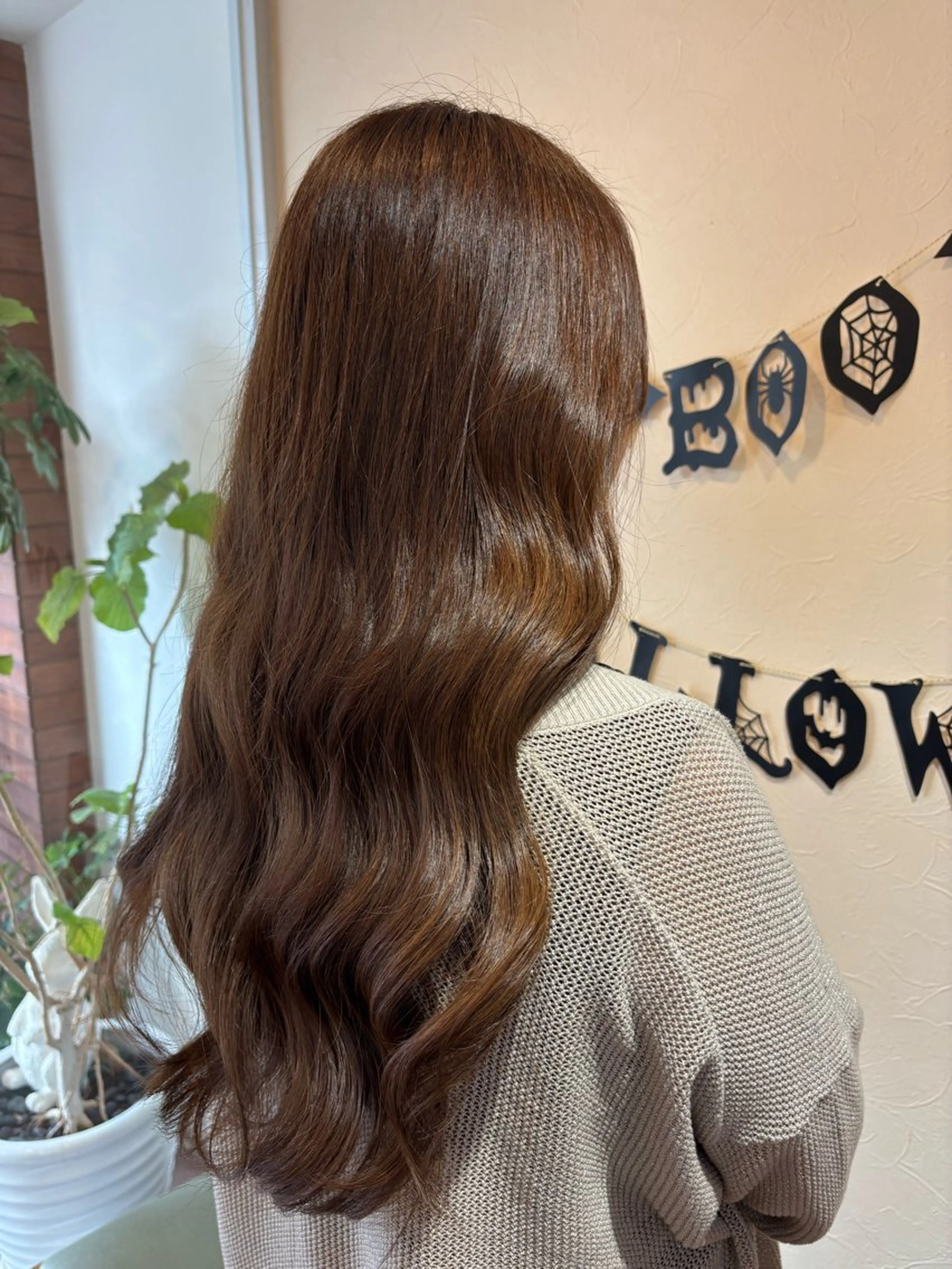 ロング ヘアカラー トリートメント ヘッドスパ 🎀あいか🎀 六本松/モデル募集中のヘアスタイル