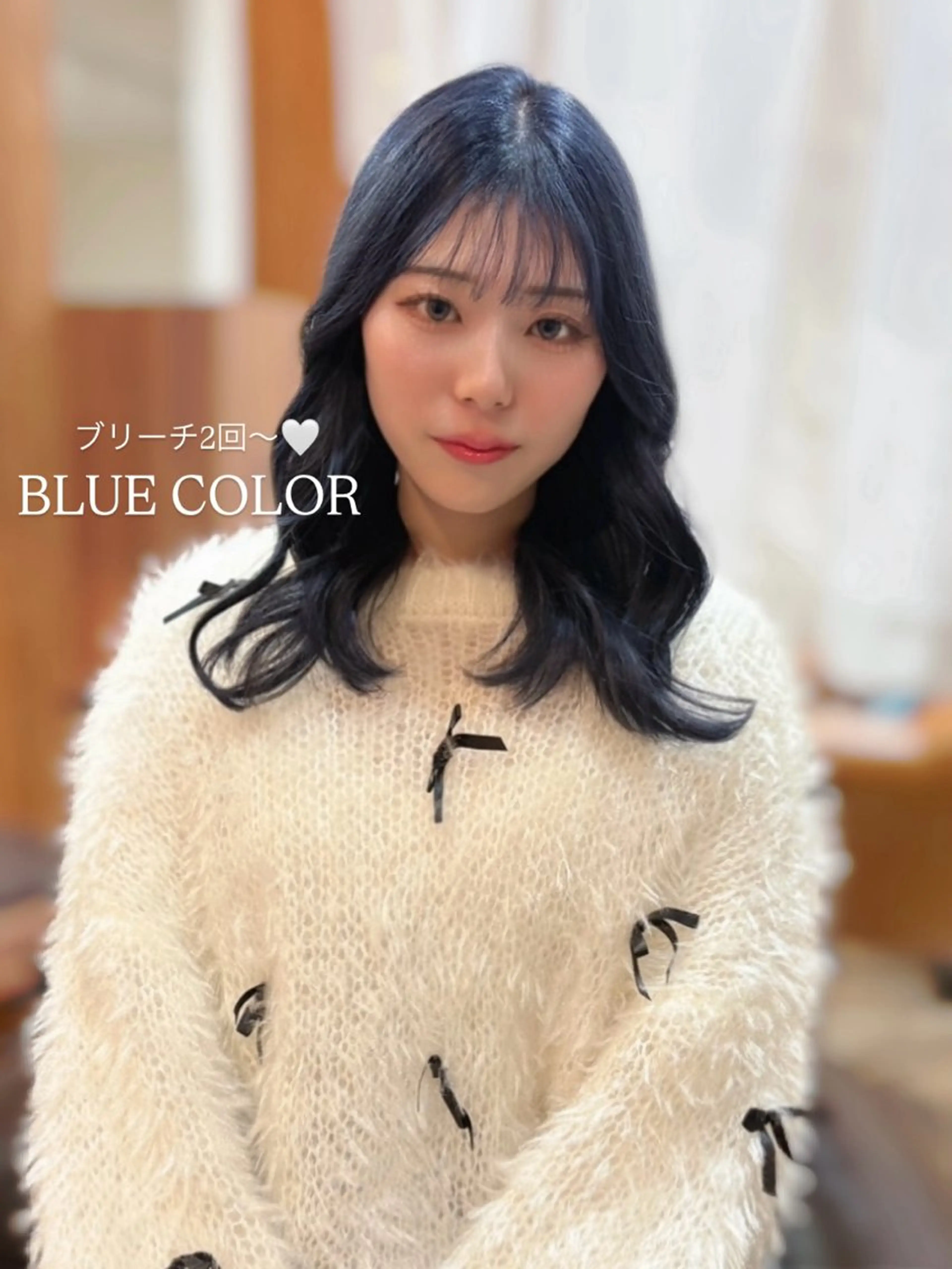 ミディアム ヘアカラー 𝘈𝘐𝘙𝘐♡ レイヤーカットのヘアスタイル