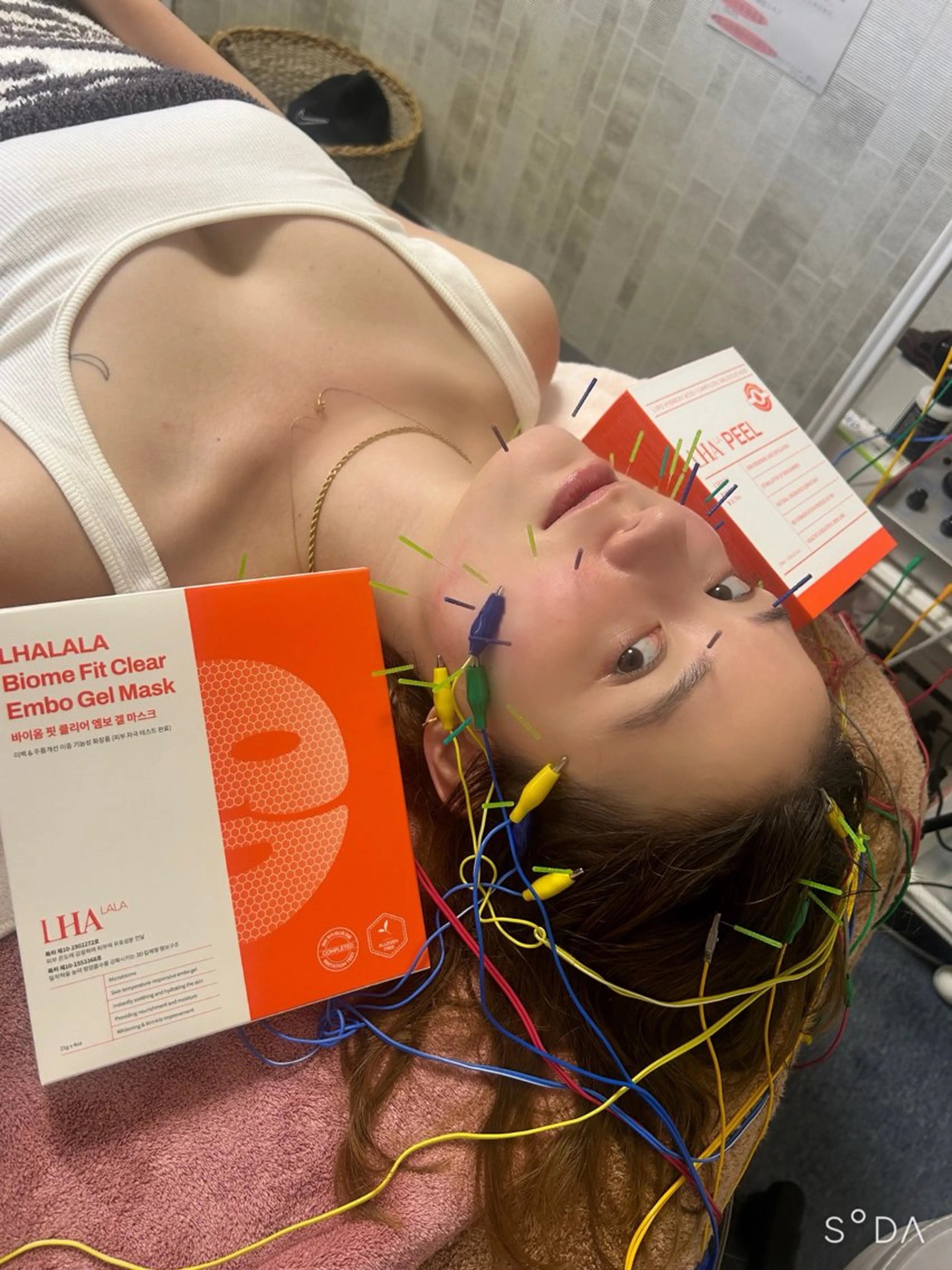 肌質×たるみ同時改善小顔リフト満足度１位🎖️🇰🇷【肌育ララピール×引き上げ美容鍼＋コラーゲンパック】最強艶肌⭐️の写真