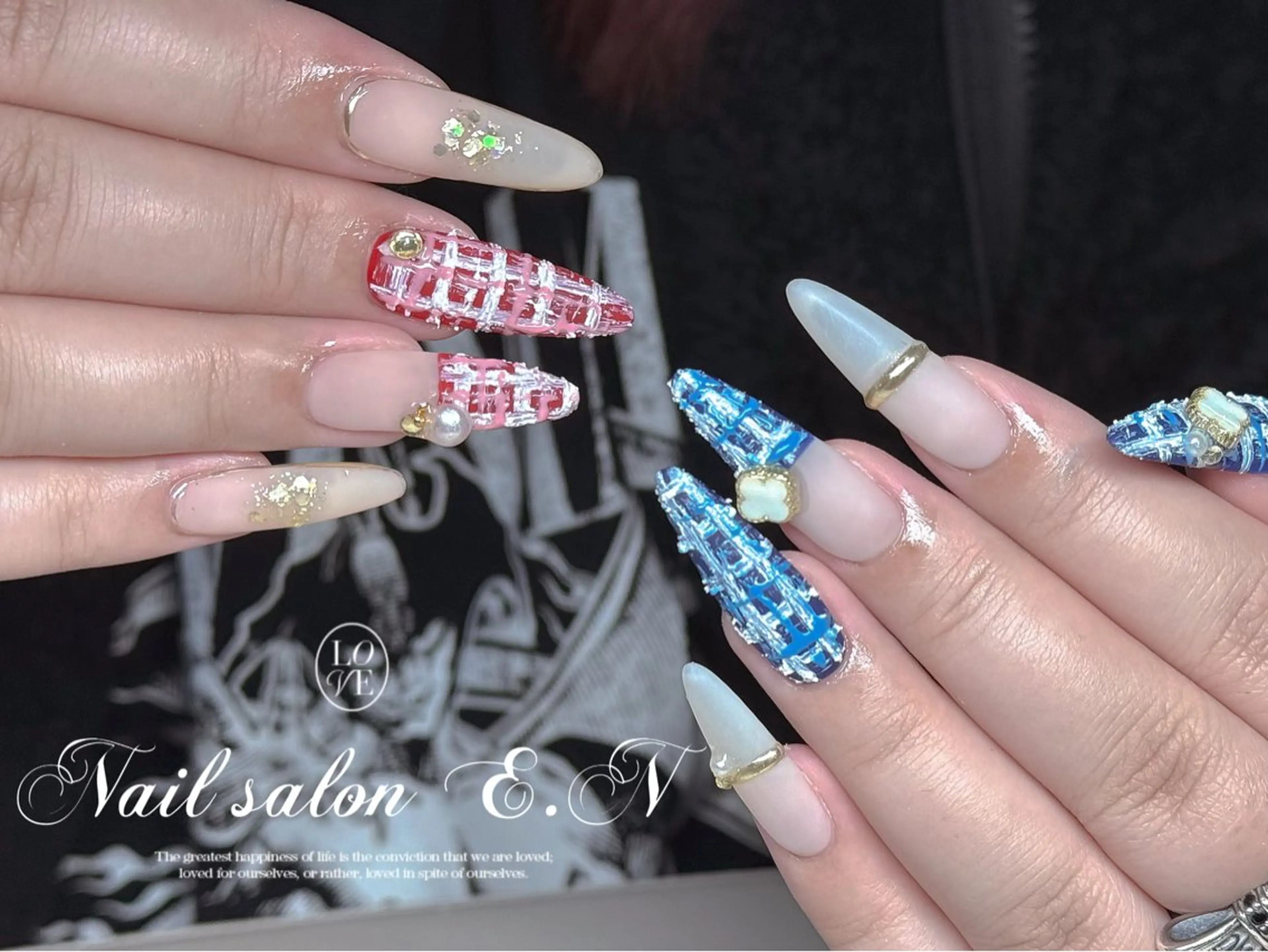 ネイル E.N🦋 長さ出し/持ち込みのネイルデザイン