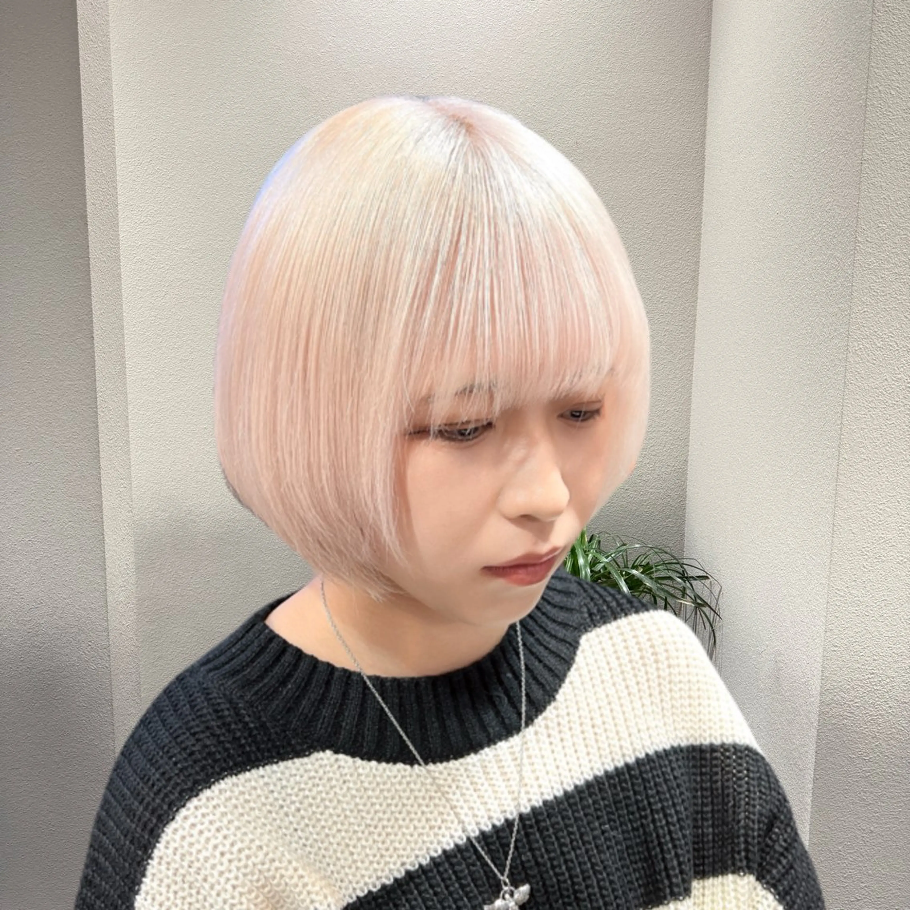 ショート カラー ブリーチ ケアブリーチ ハイトーンカラー 縮毛矯正 トリートメント ヘアカラー ✨ブリーチ支持No1 複雑履歴修正/舘岡のヘアスタイル