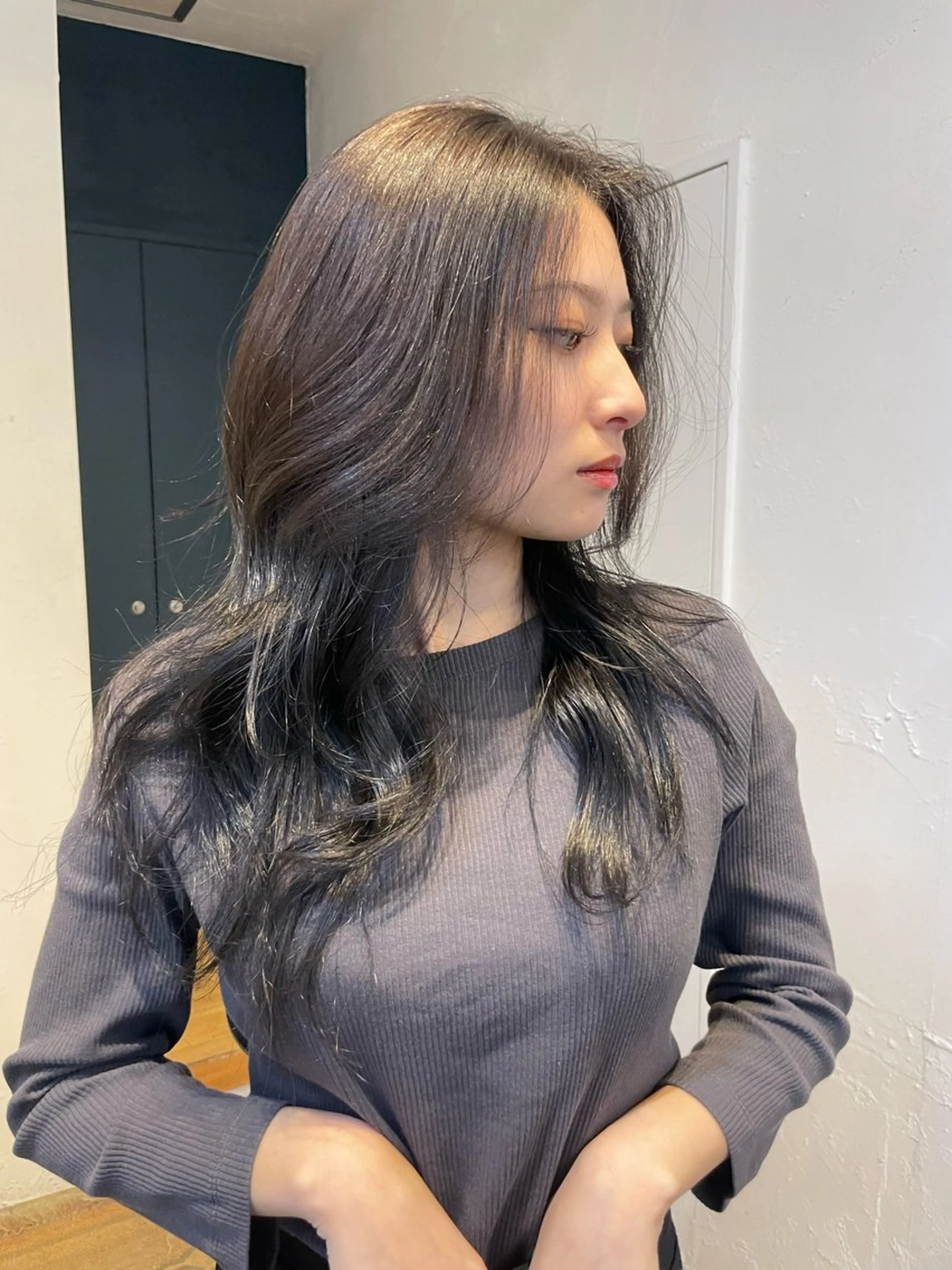 カラー YURiA レイヤー🫧のヘアスタイル