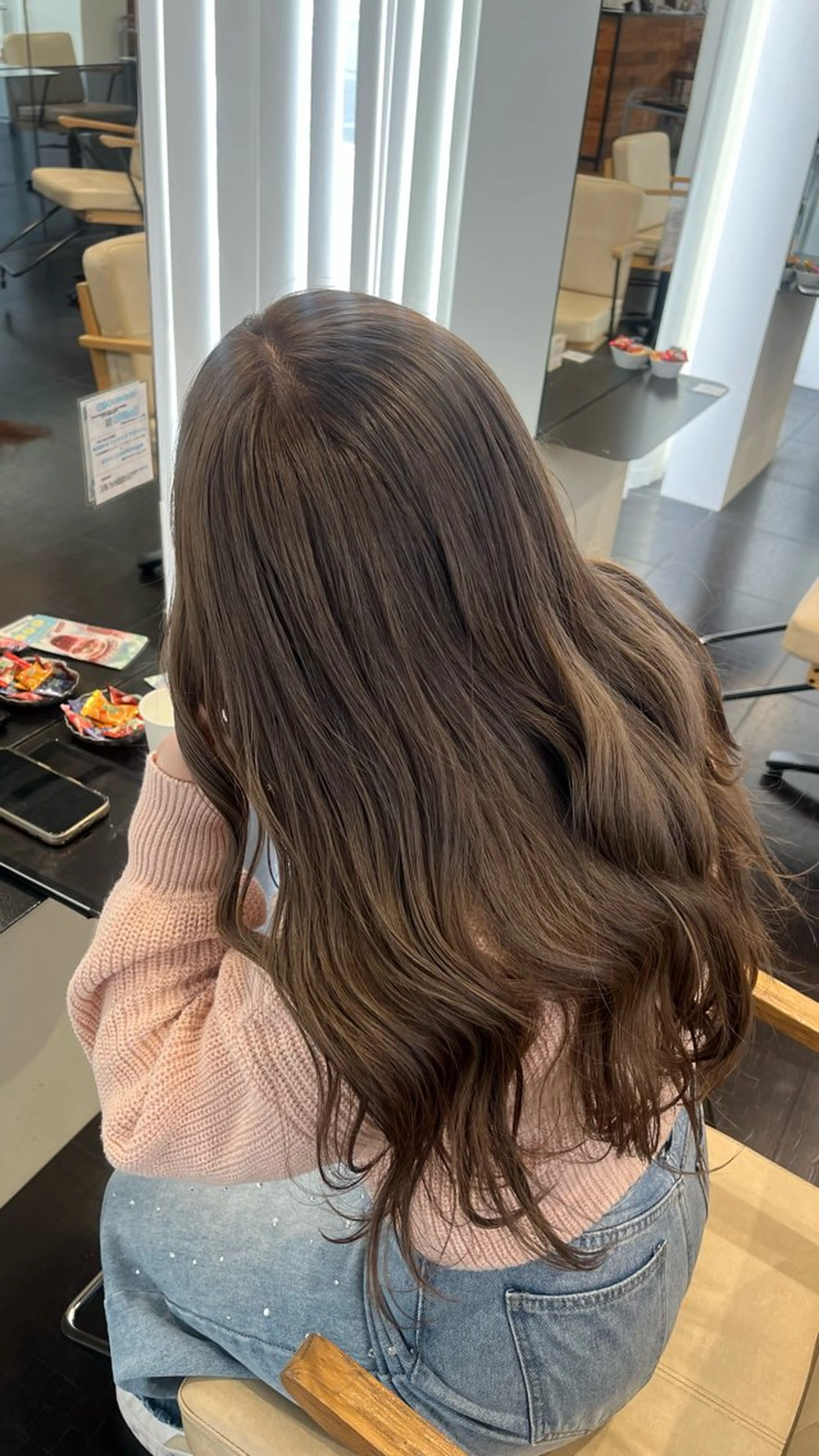 ロング カラー ふかや まりかのヘアスタイル