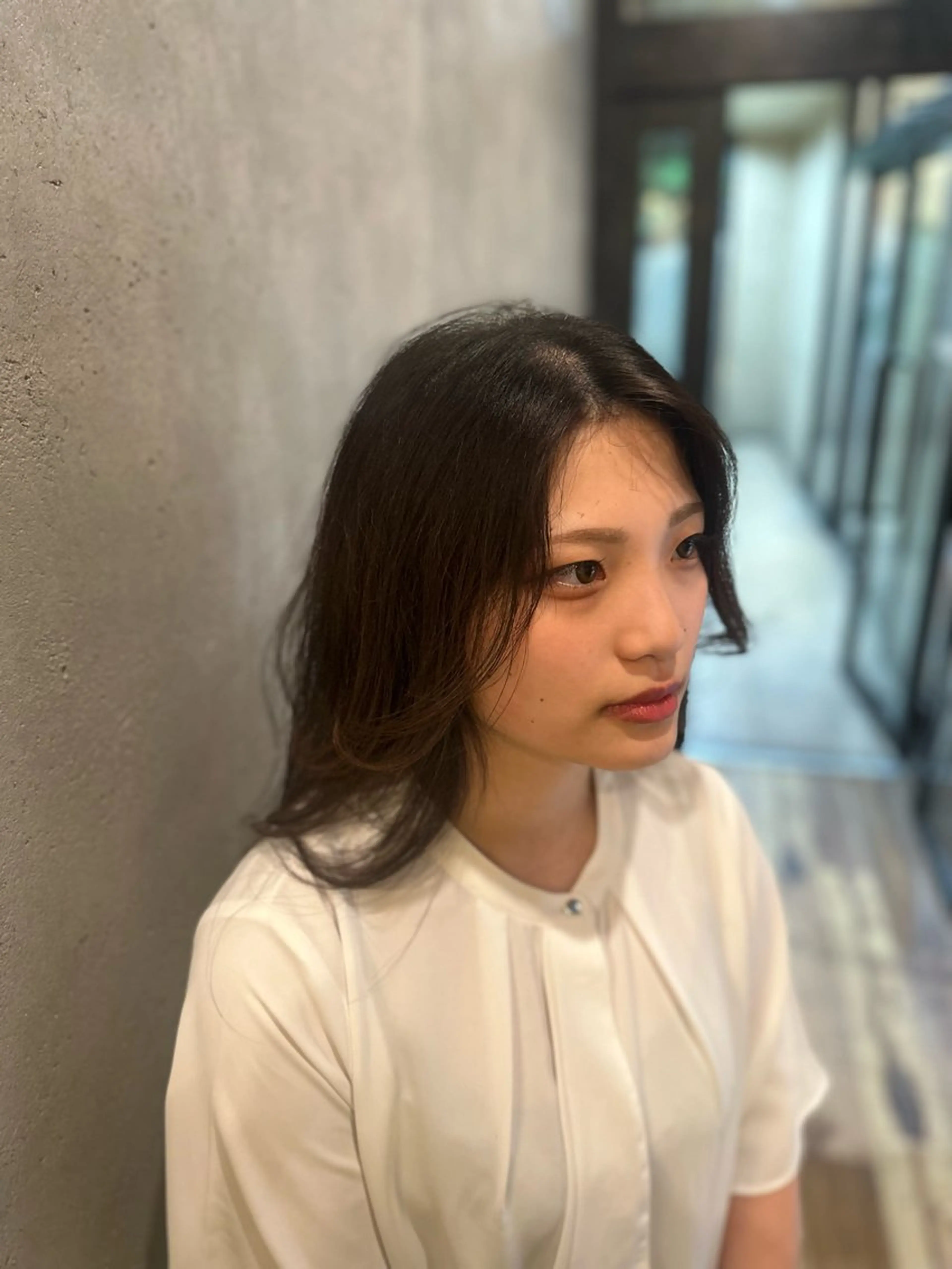 セミロング 溜 一太のヘアスタイル