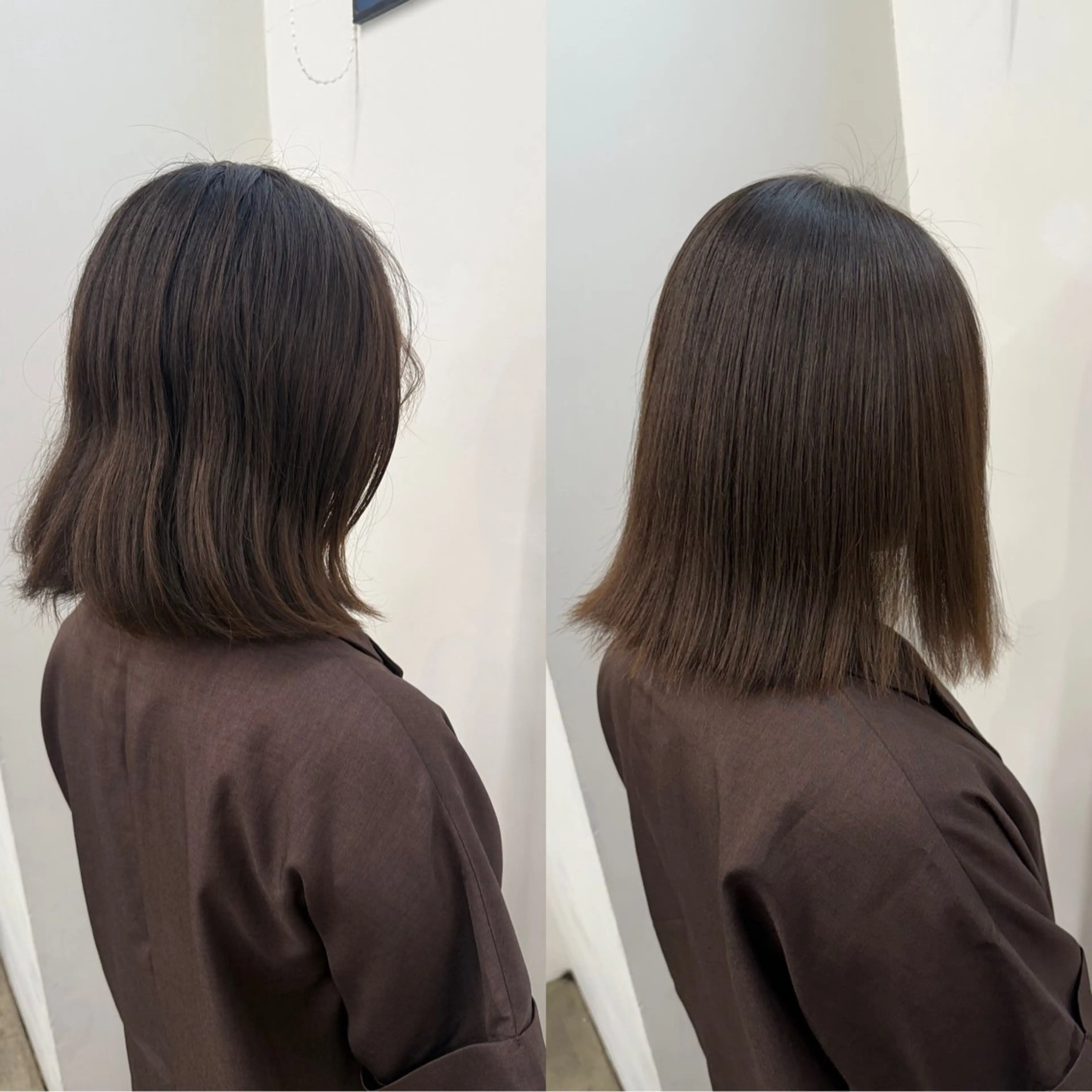 ミディアム 髪質改善 カット 縮毛矯正 トリートメント ひろし/髪質改善/ 縮毛矯正/上品✨のヘアスタイル