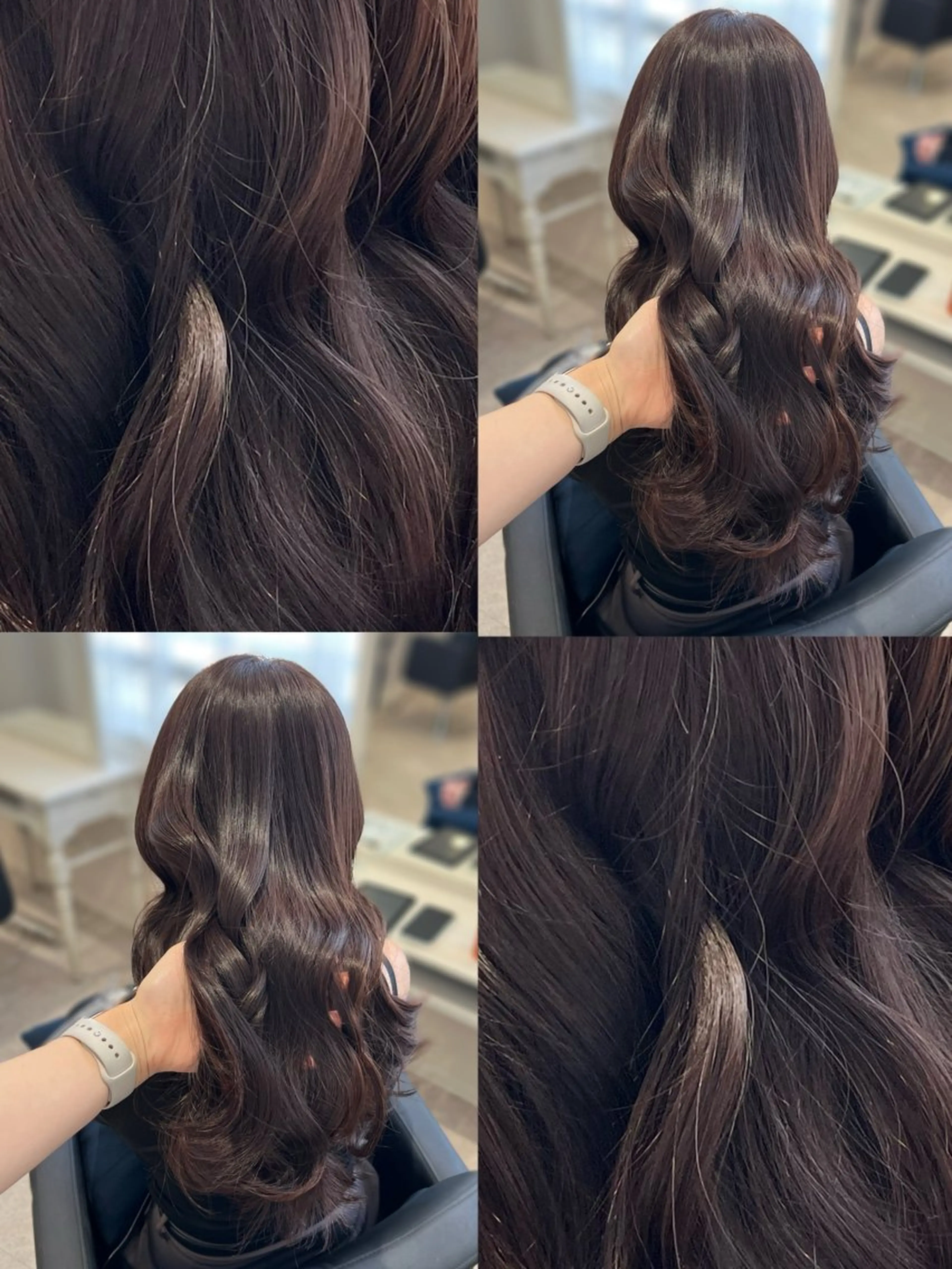 ロング カット ヘアカラー Nerine 北千住所属・堤　葵生/韓国ヘア/ 透明感カラーのヘアスタイル