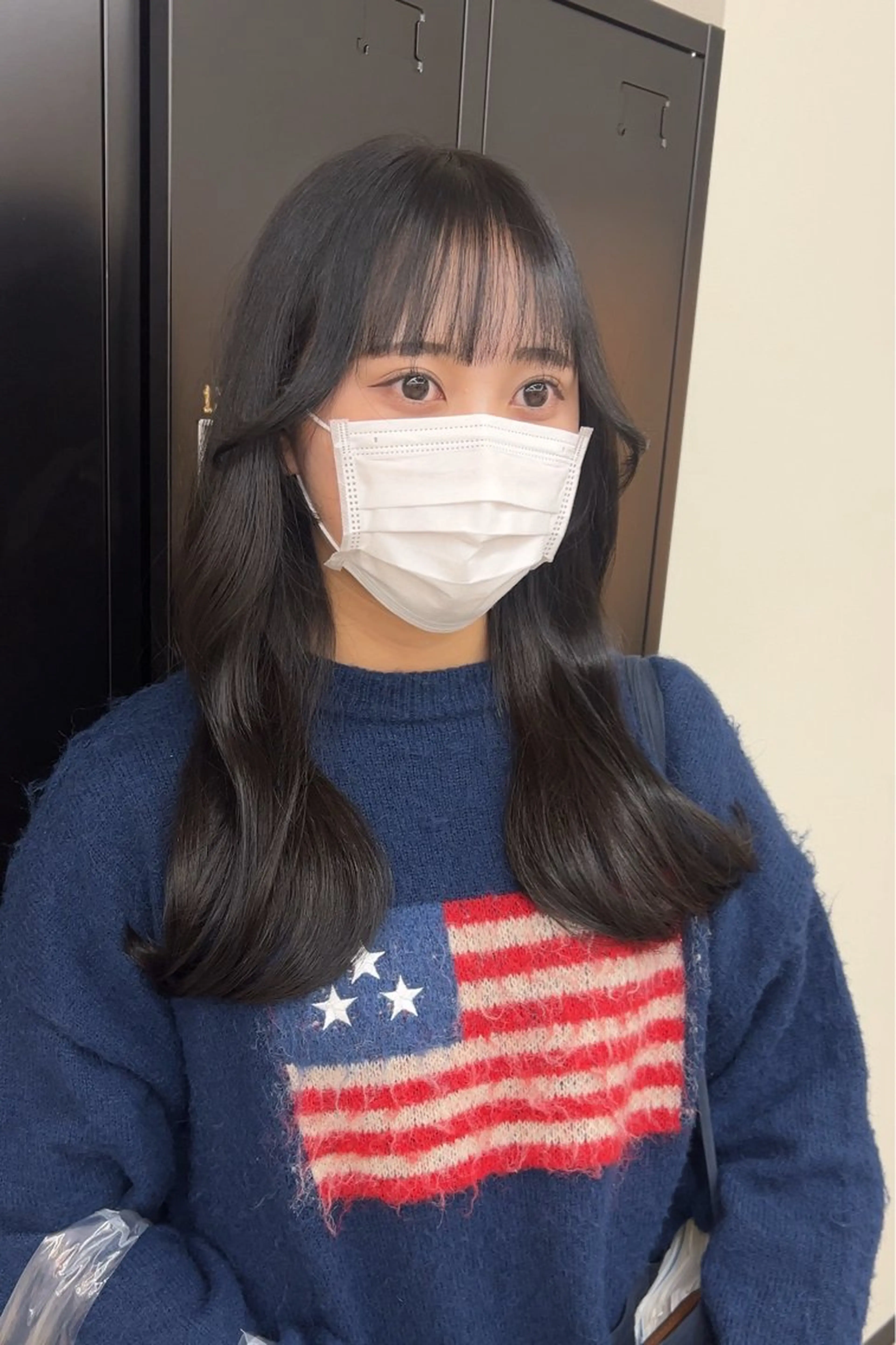 前髪カットの写真