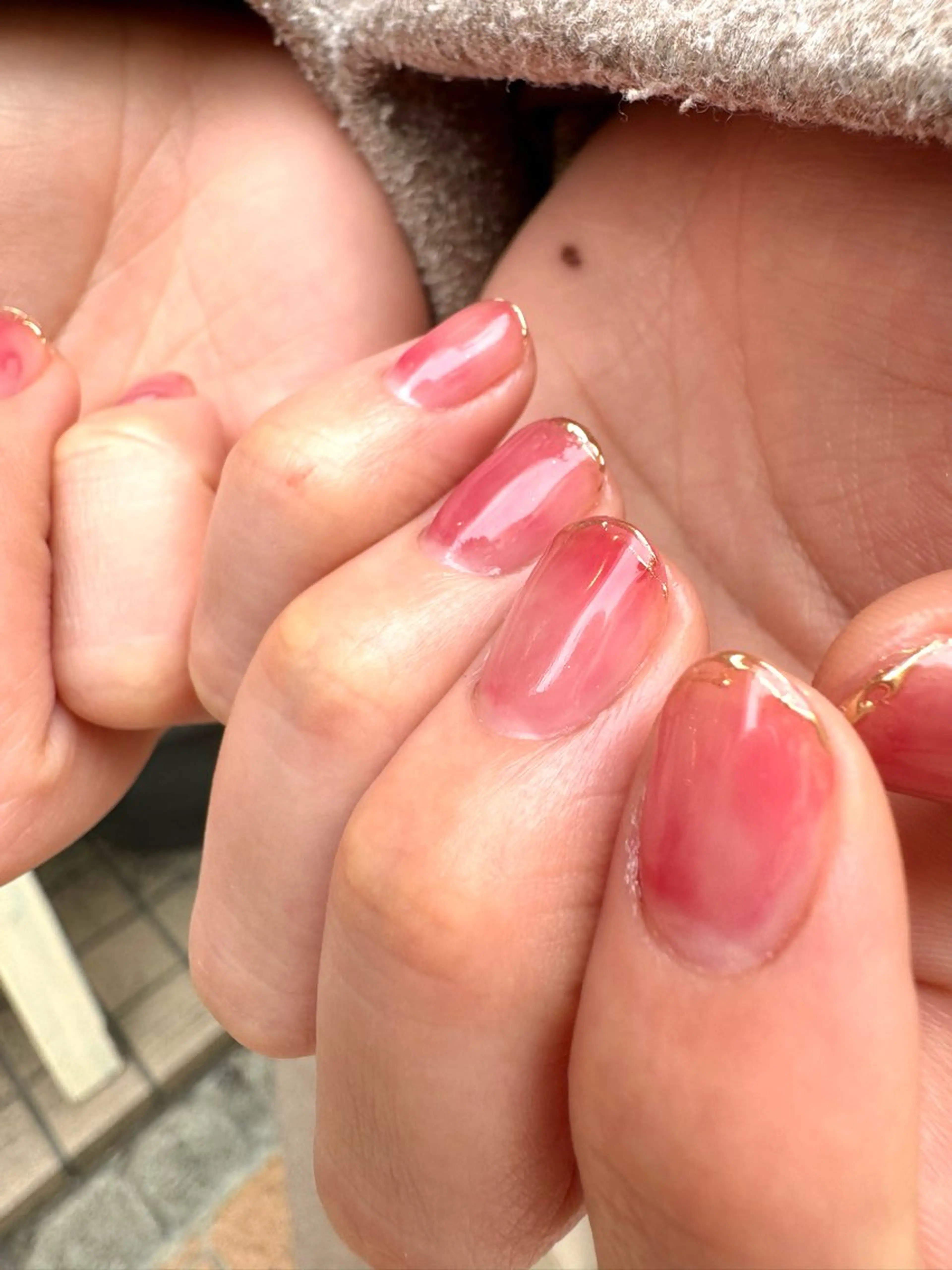 ネイル ニュアンスネイル ピンク Salon  de EMMA+高橋のマツエク・マツパデザイン