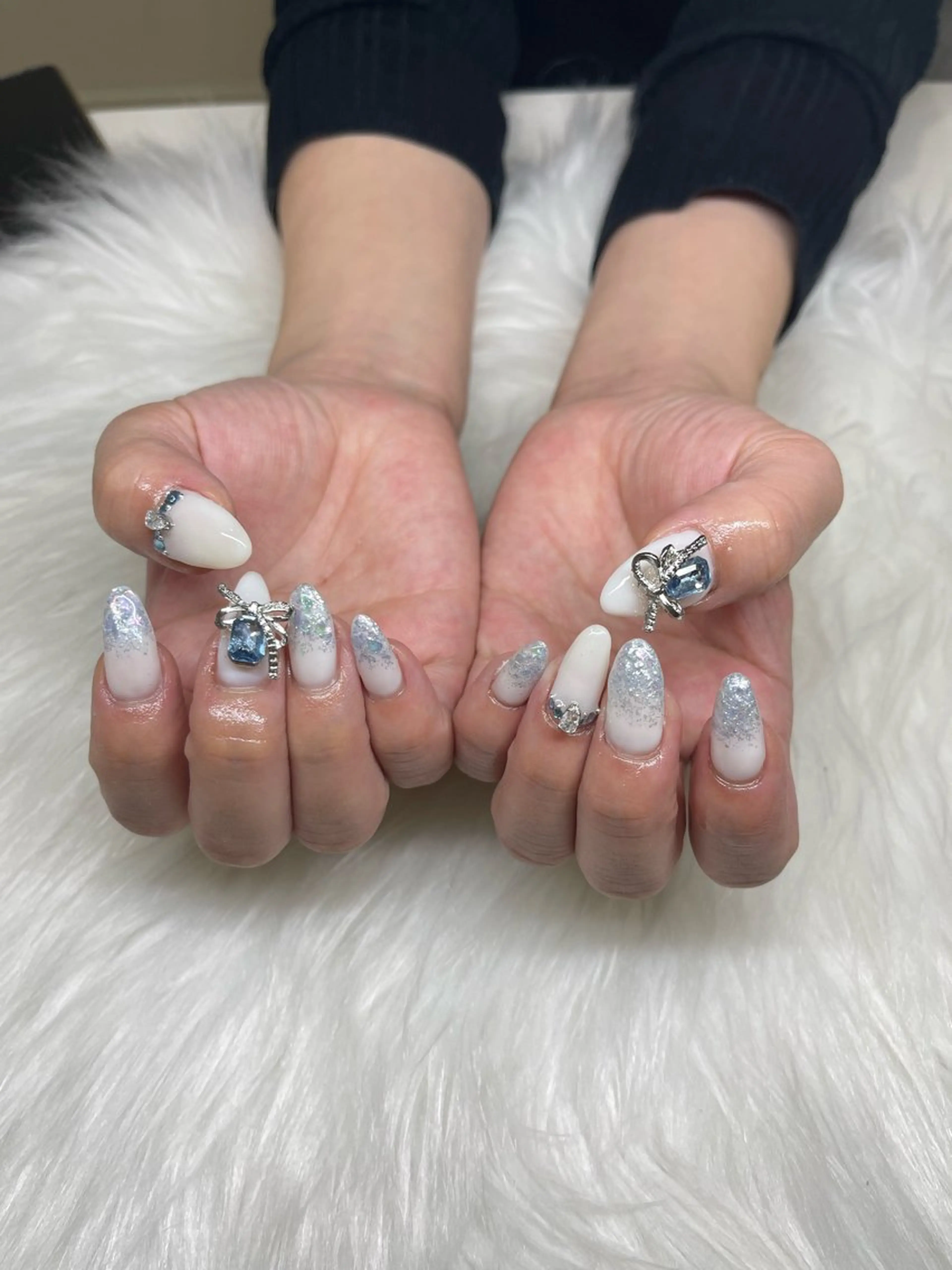 セミロング ハンドネイル 舞 ねいるのネイルデザイン