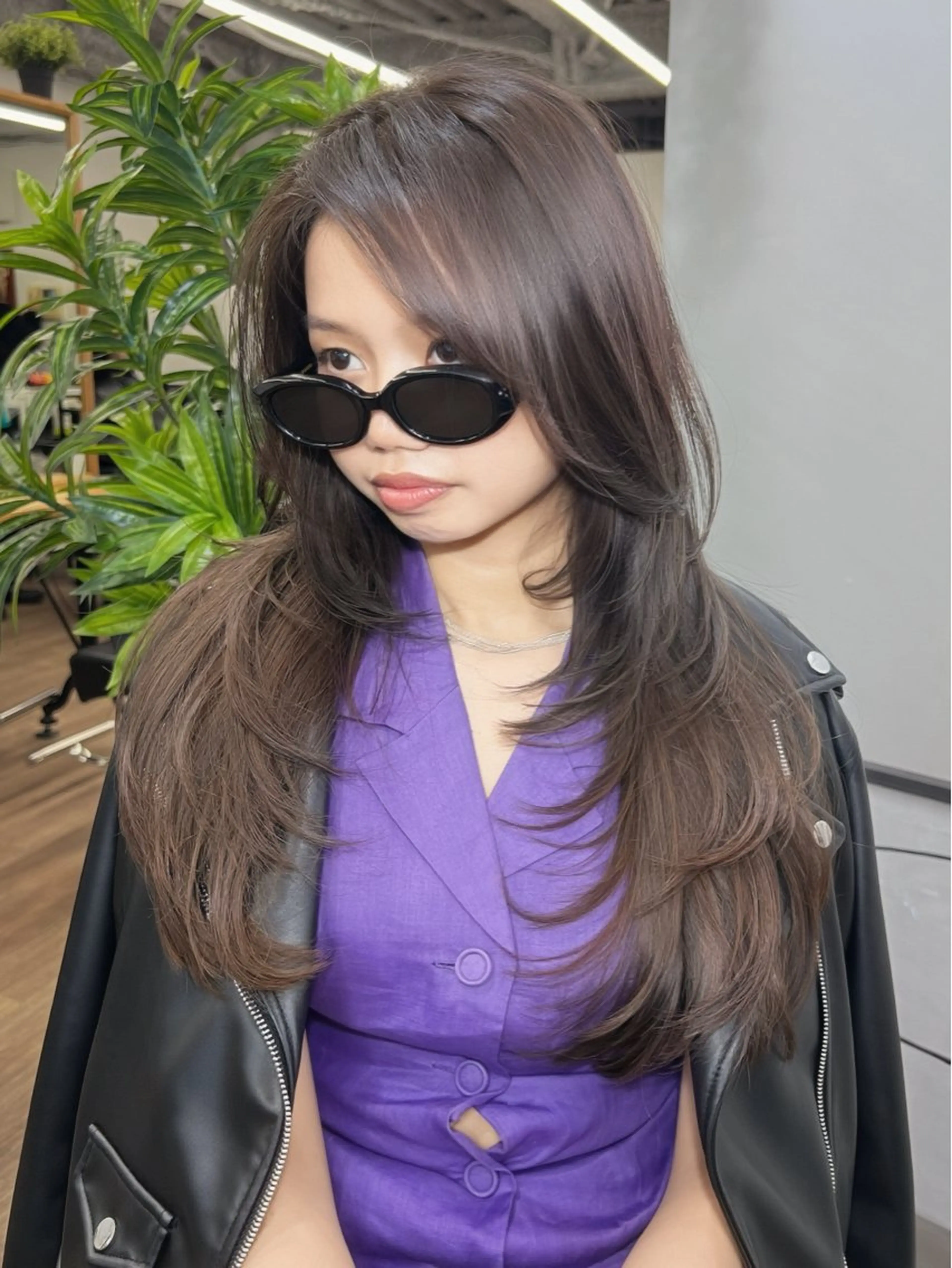 ロング カラー レイヤーカット カット ヘアカラー トリートメント 渋谷レイヤーカット❌ 縮毛矯正専門/武田涼のヘアスタイル