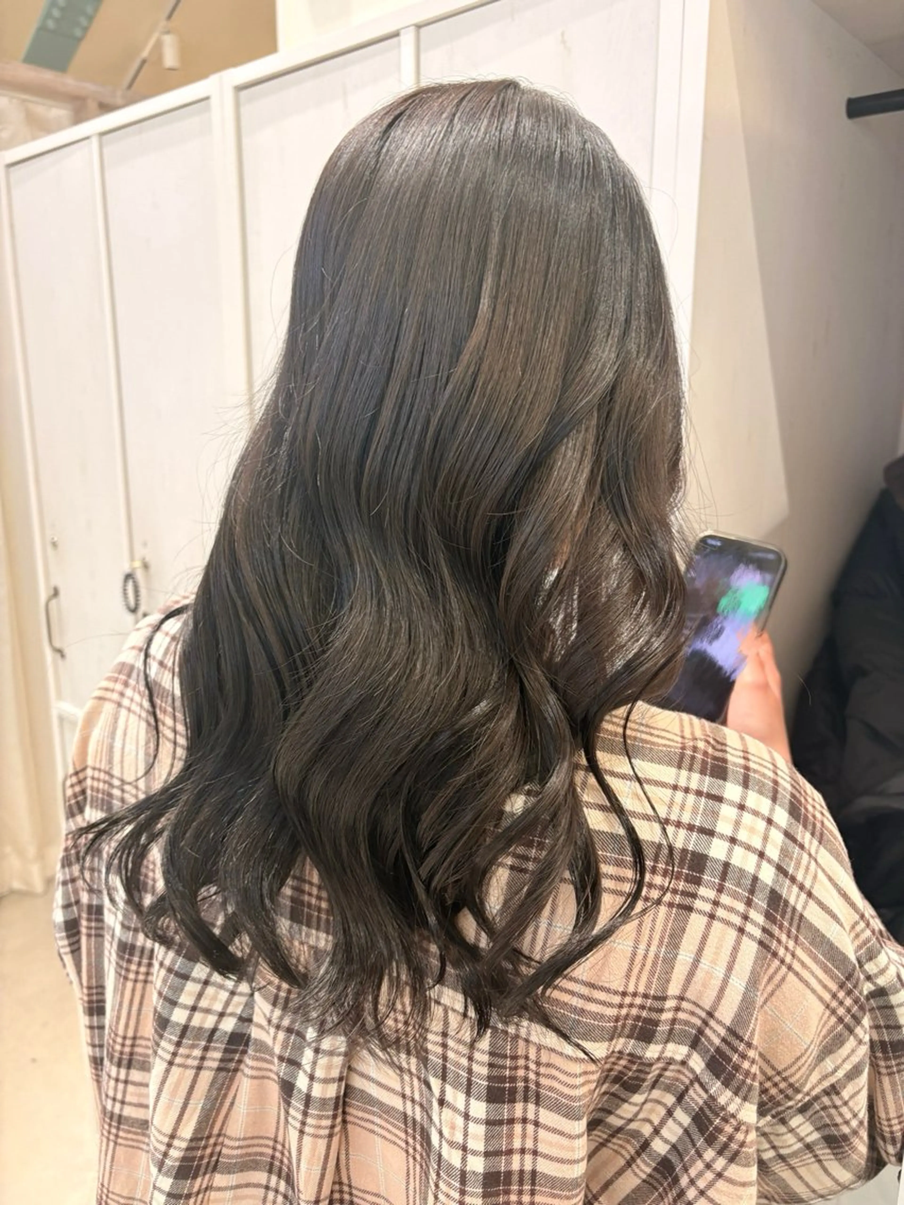 セミロング カラー ヘアカラー トリートメント つちだ ゆうひ / 暗髪カラー⟡.·のヘアスタイル