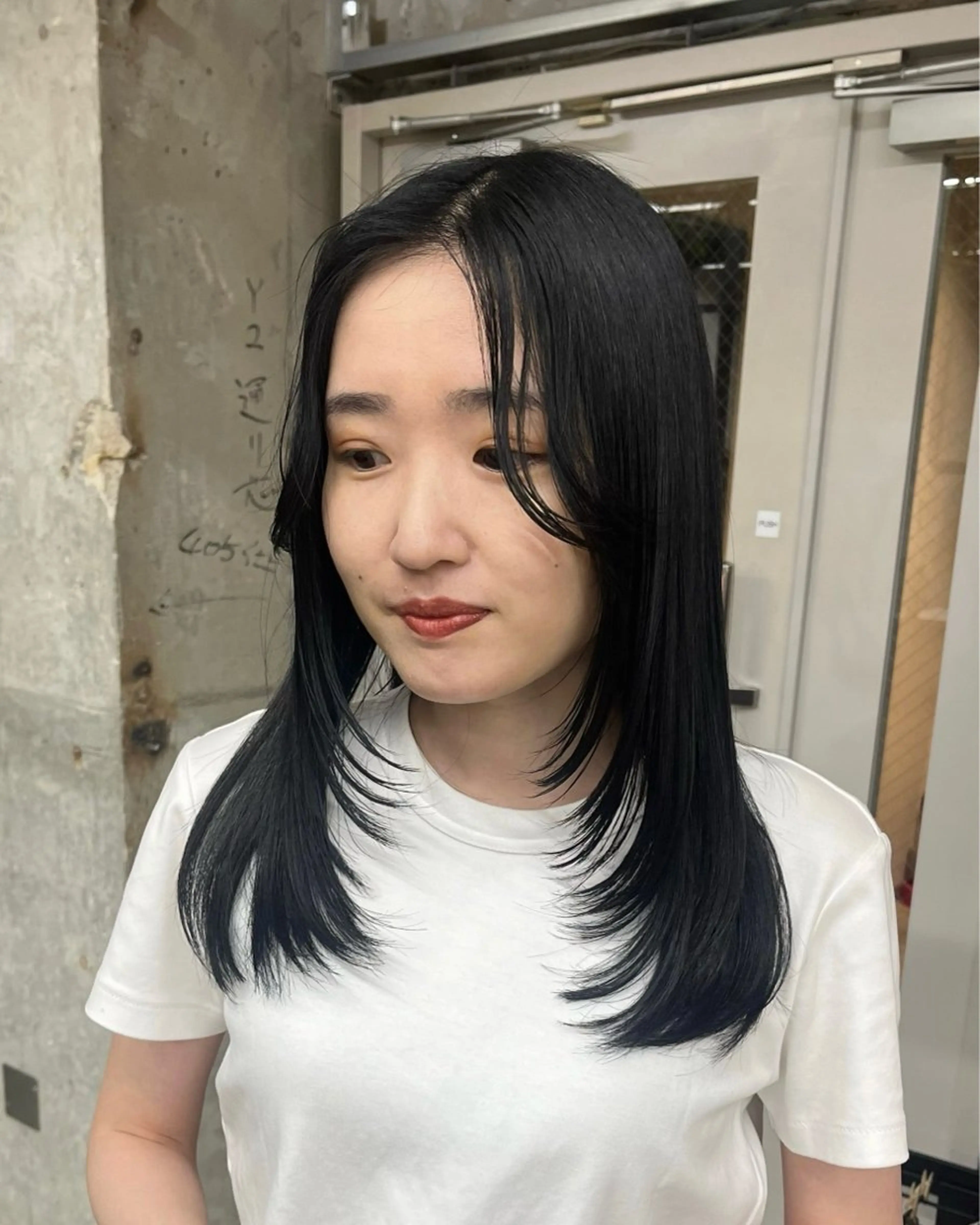 ロング カット パーマ/オリーブ/ 酸性ストレート/ゆなのヘアスタイル