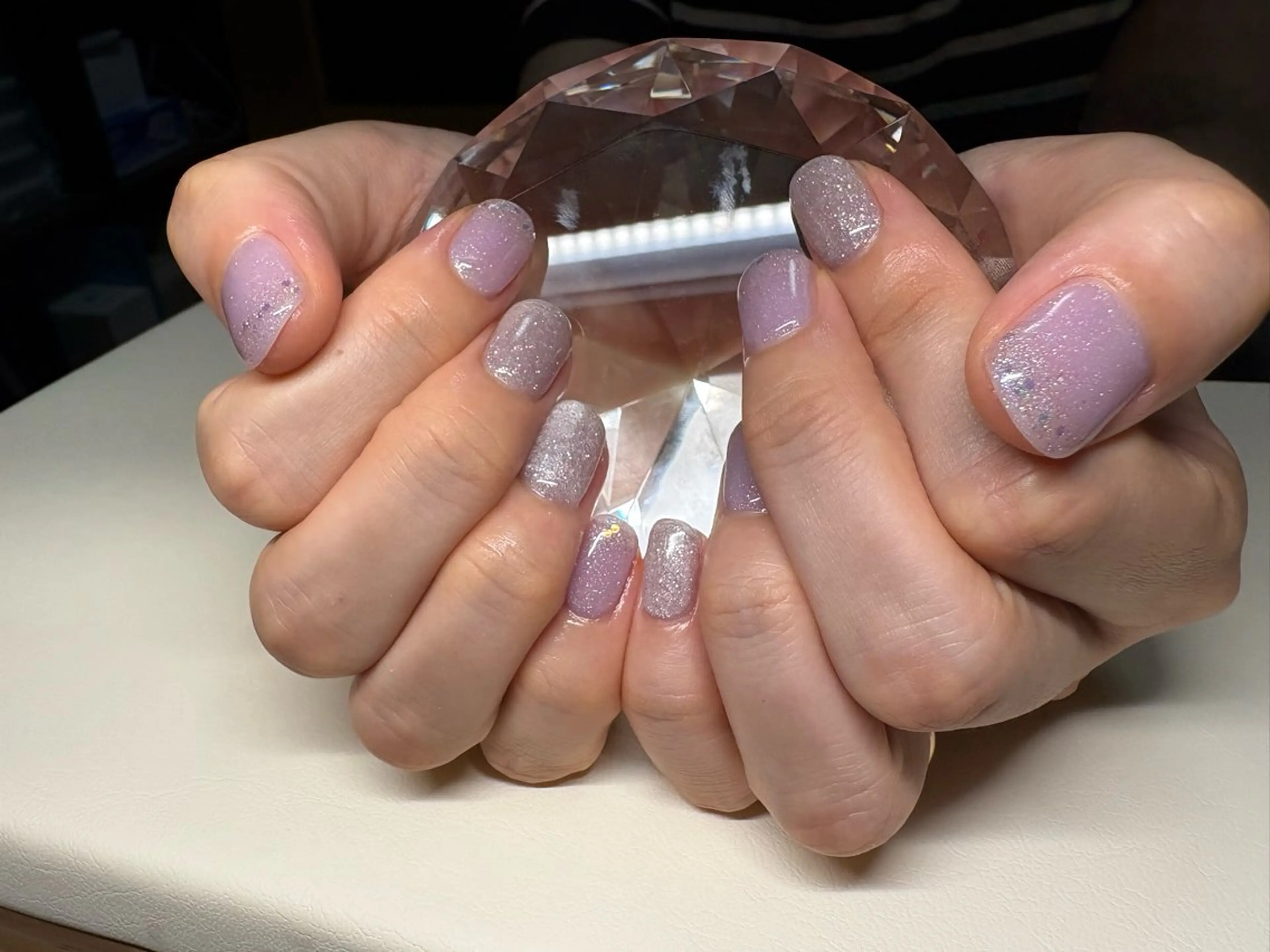 ネイル マグネットネイル パステルネイル Rainbow Moonのネイルデザイン