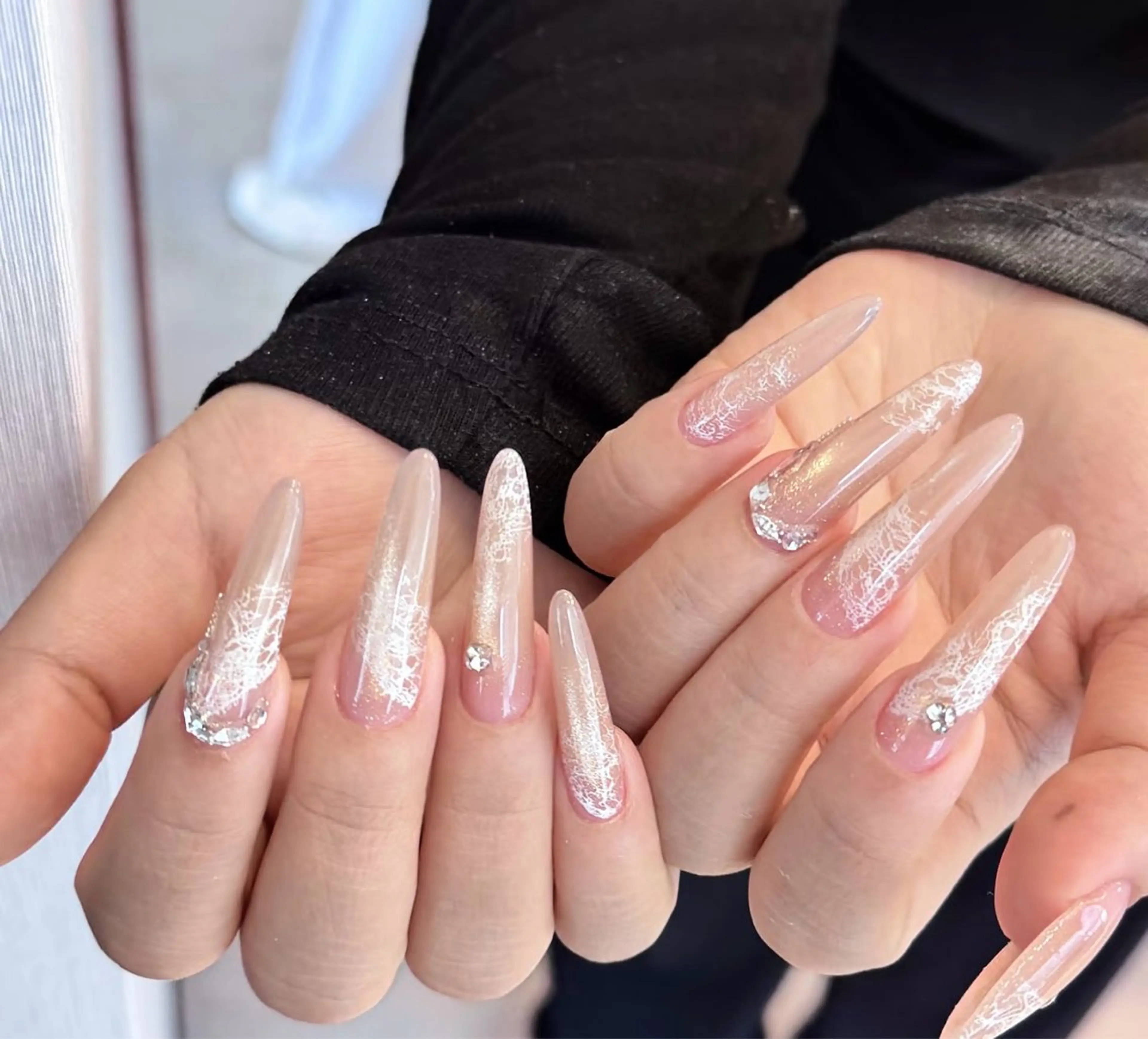ネイル アートネイル オーロラネイル チークネイル 長さ出し フットネイル ハンドネイル Blossom nail【ブラソンネイル】所属・Blossom nail_Yuniのネイルデザイン