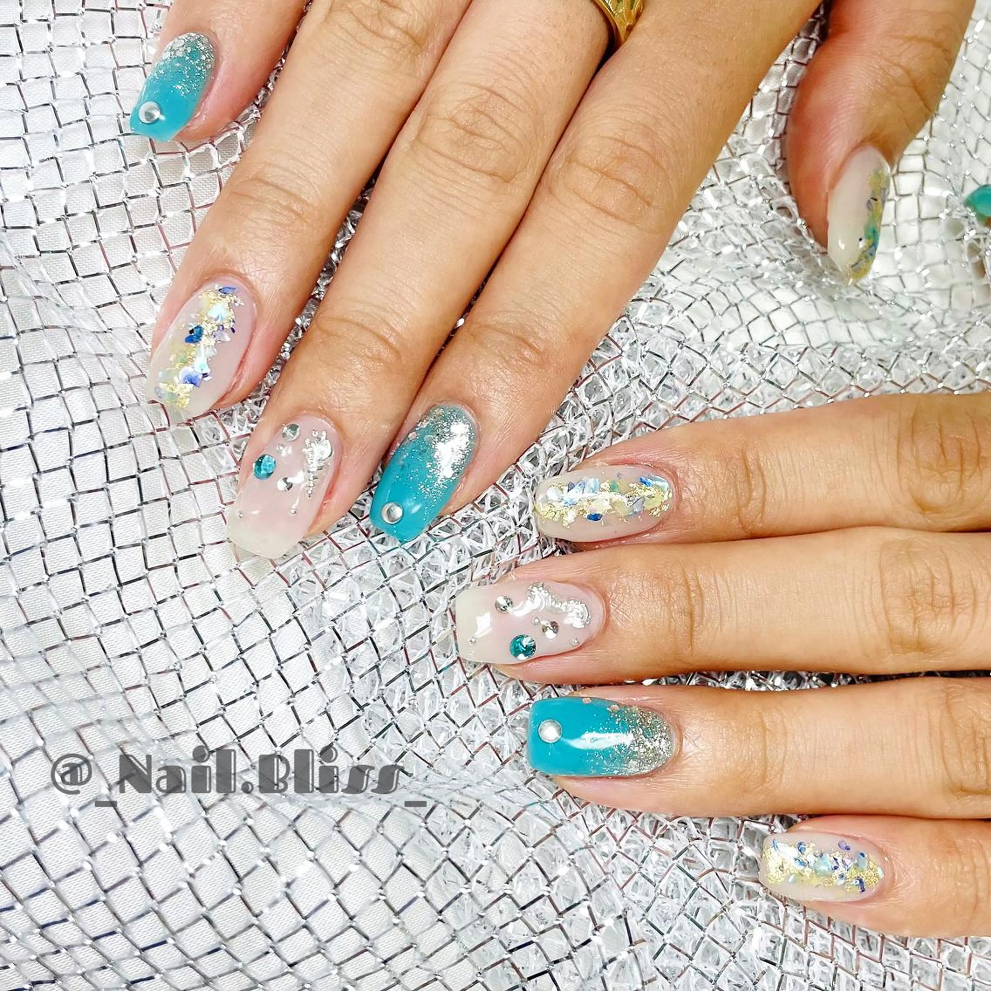 ネイル 夏ネイル ハンドネイル NAIL BLISSのネイルデザイン