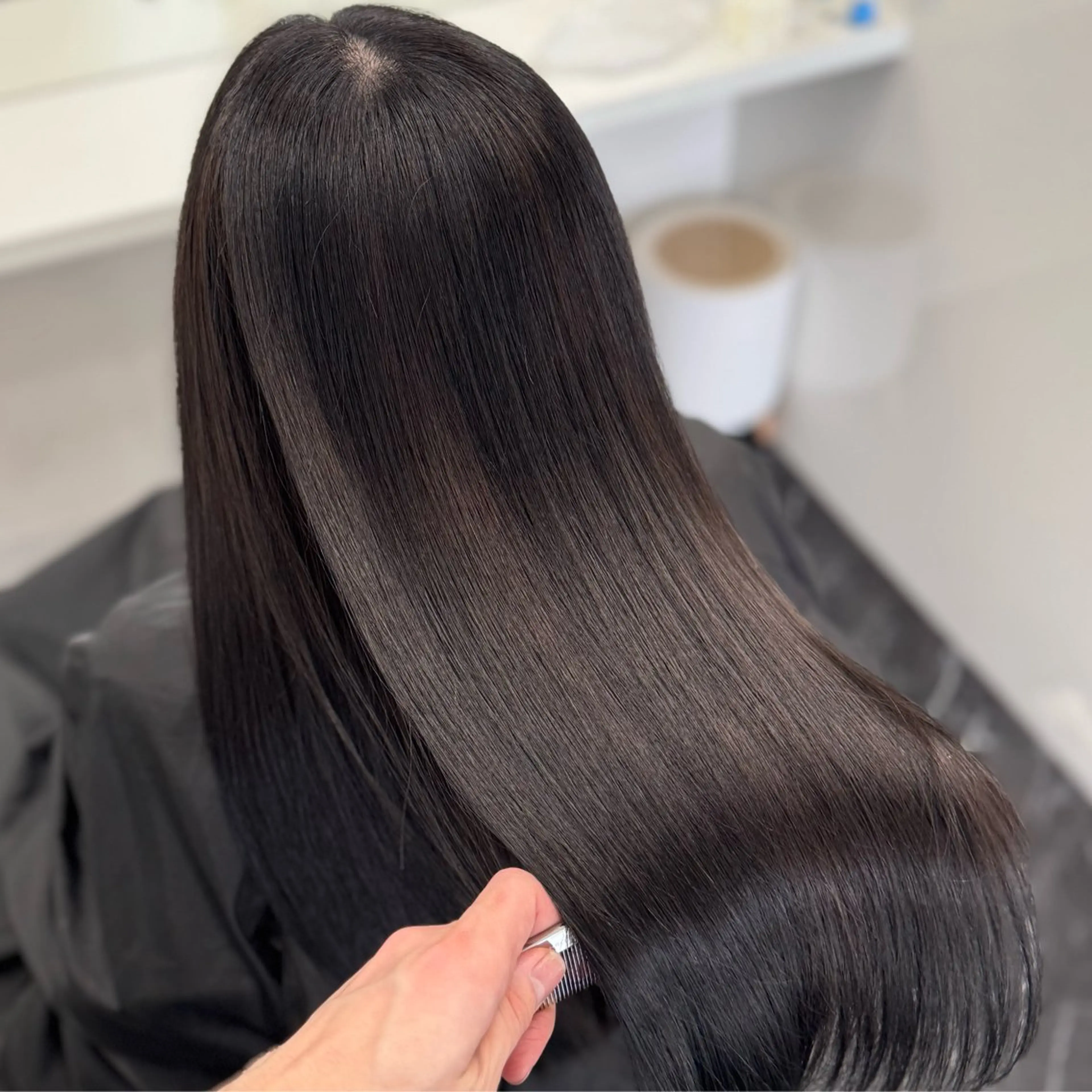 ロング パーマ 髪質改善 韓国風ヘア 縮毛矯正 トリートメント ヘアカラー トリートメント ブリーチなしカラー I 髪質改善Ⅰたつやのヘアスタイル