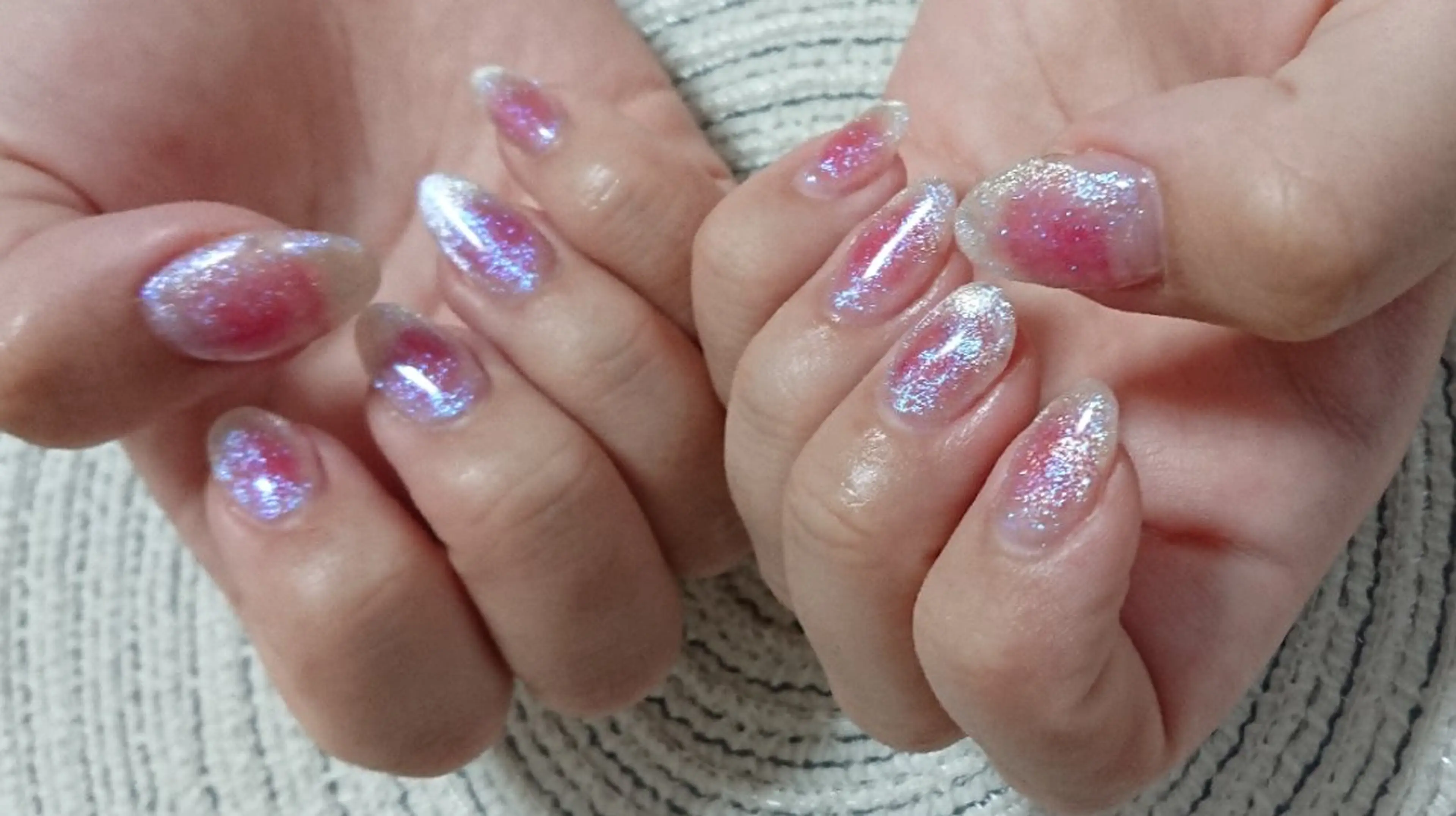 ネイル チークネイル マグネットネイル shellnail さなえのネイルデザイン