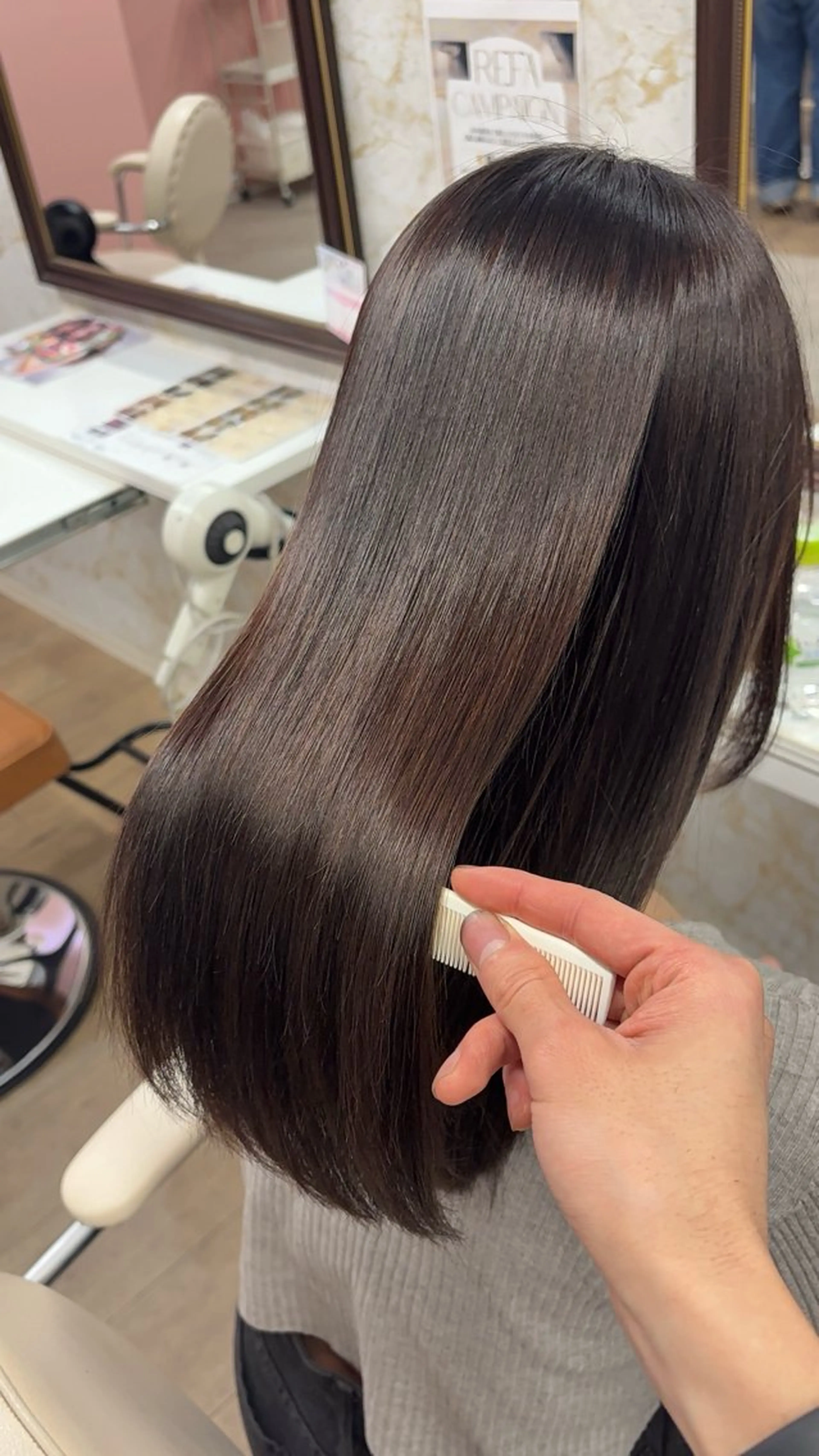 ロング 縮毛矯正 トリートメント 髪質改善特化💫 韓国ヘアAyumuのヘアスタイル