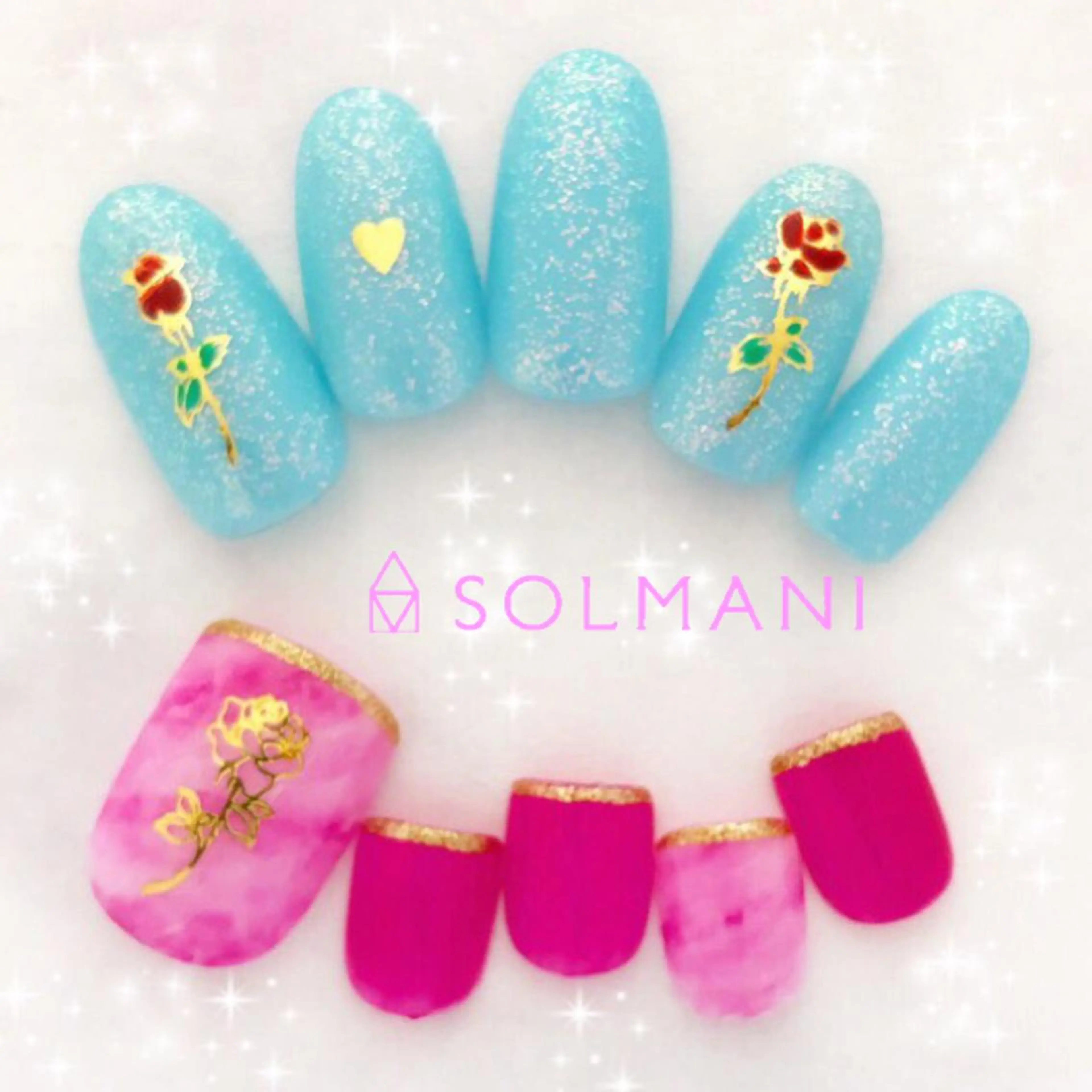 ネイル SOLMANI 予約担当のネイルデザイン