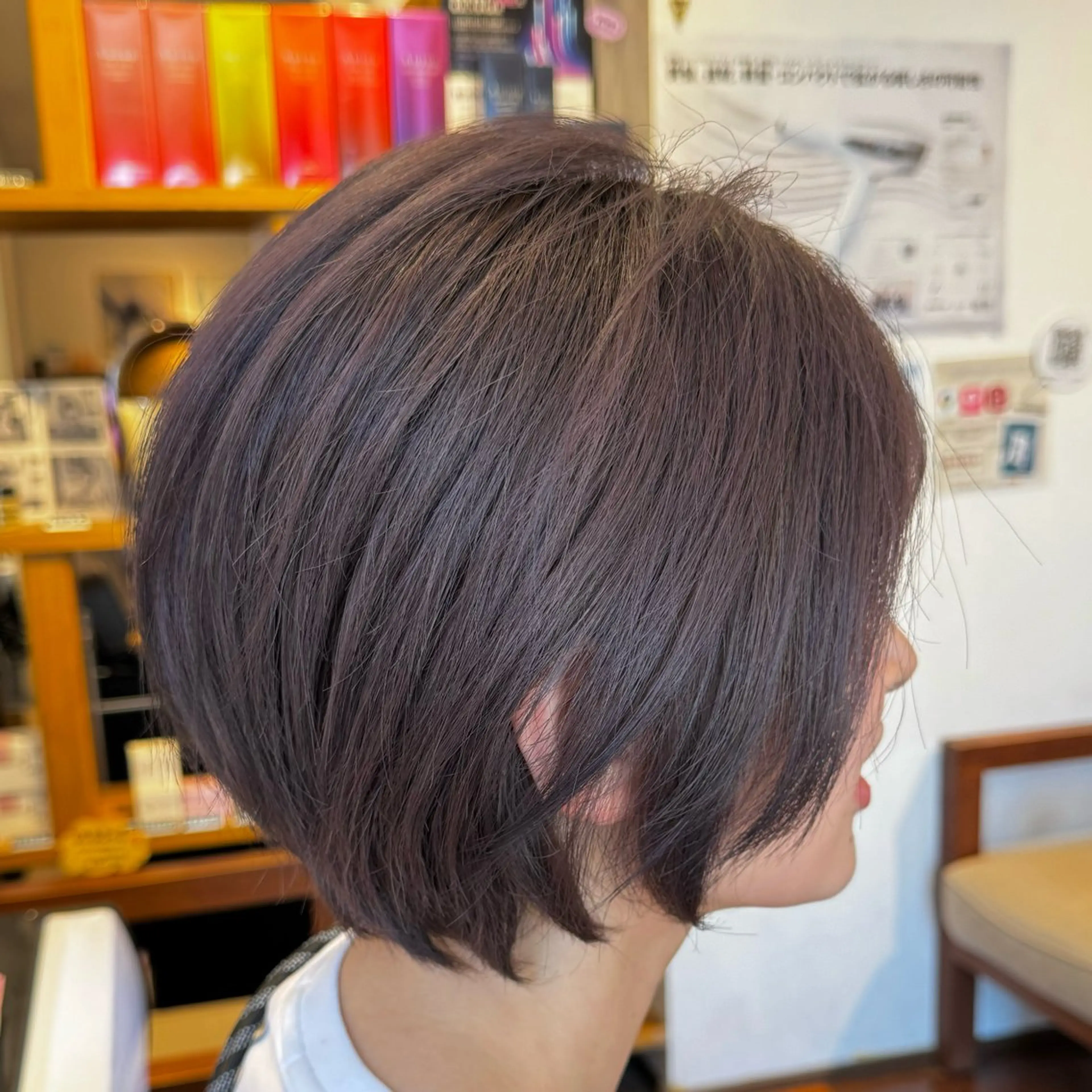 ショート カラー ショートボブ ラベンダーカラー ボブ ショートヘア 吉田 新平のヘアスタイル