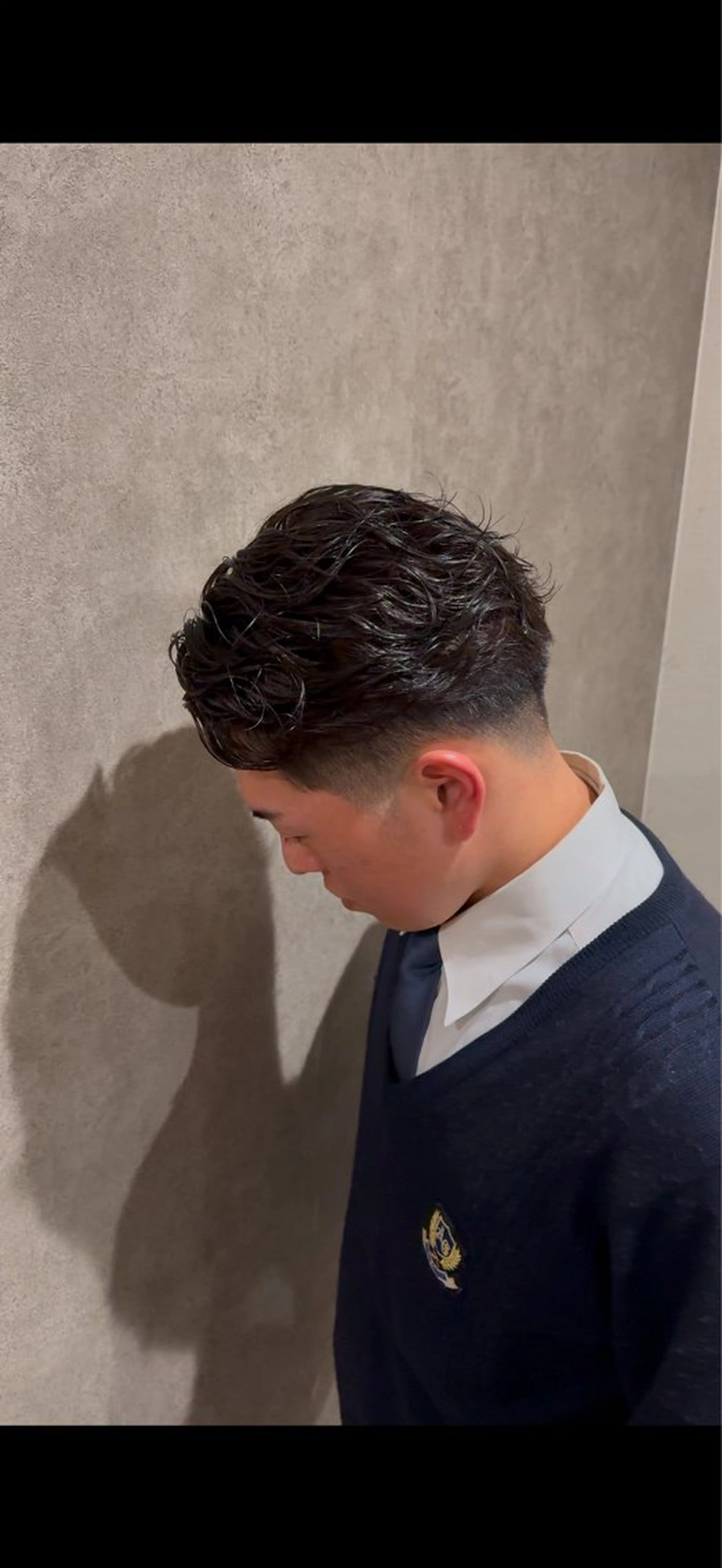 ショート メンズ メンズパーマ カット パーマ 韓国ヘア　野々山 ゆうとのヘアスタイル