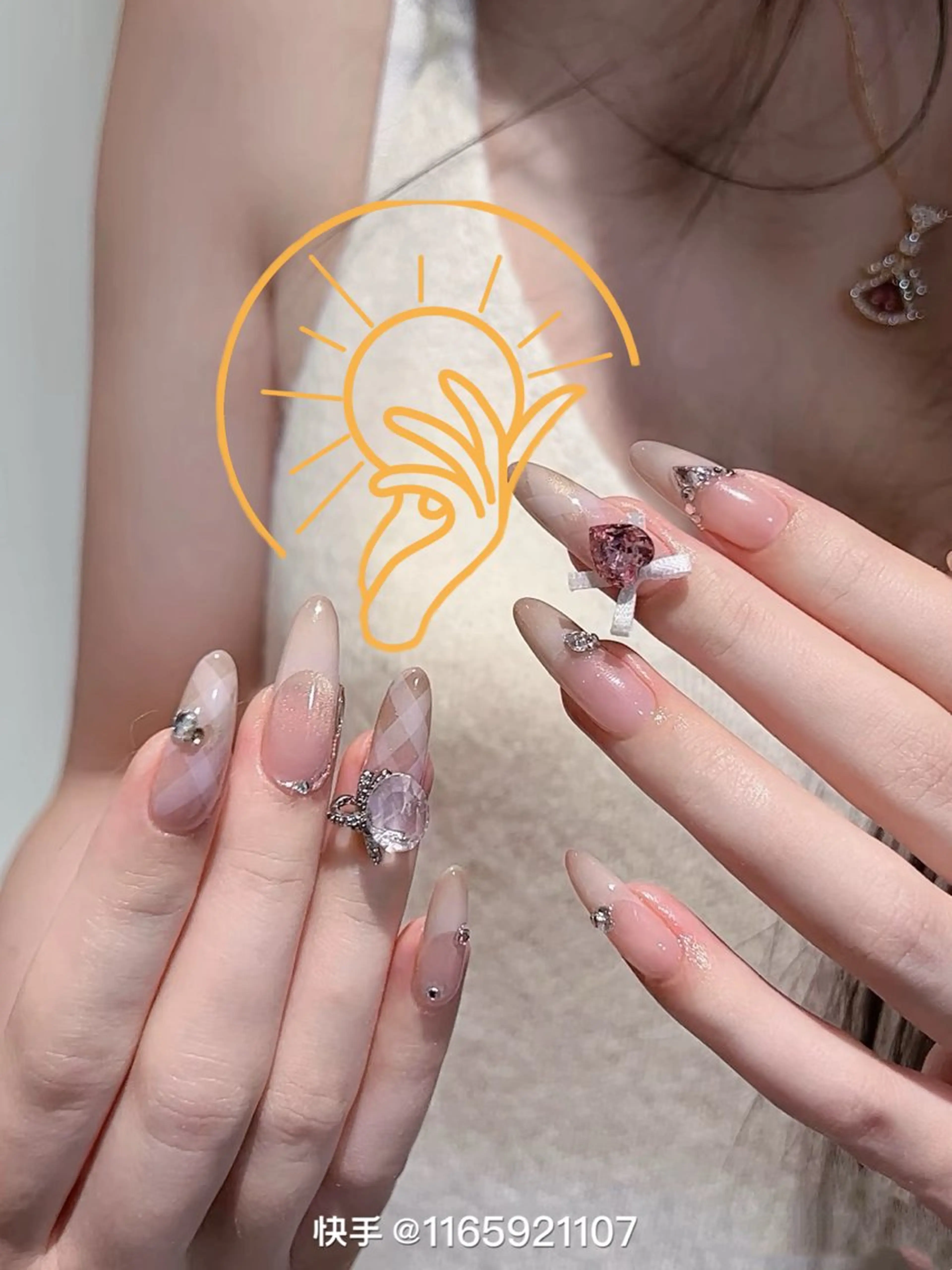 ネイル 長さ出し フレンチネイル ジェルネイル 韓国ネイル マグネットネイル sun nail池袋 モデル募集のネイルデザイン