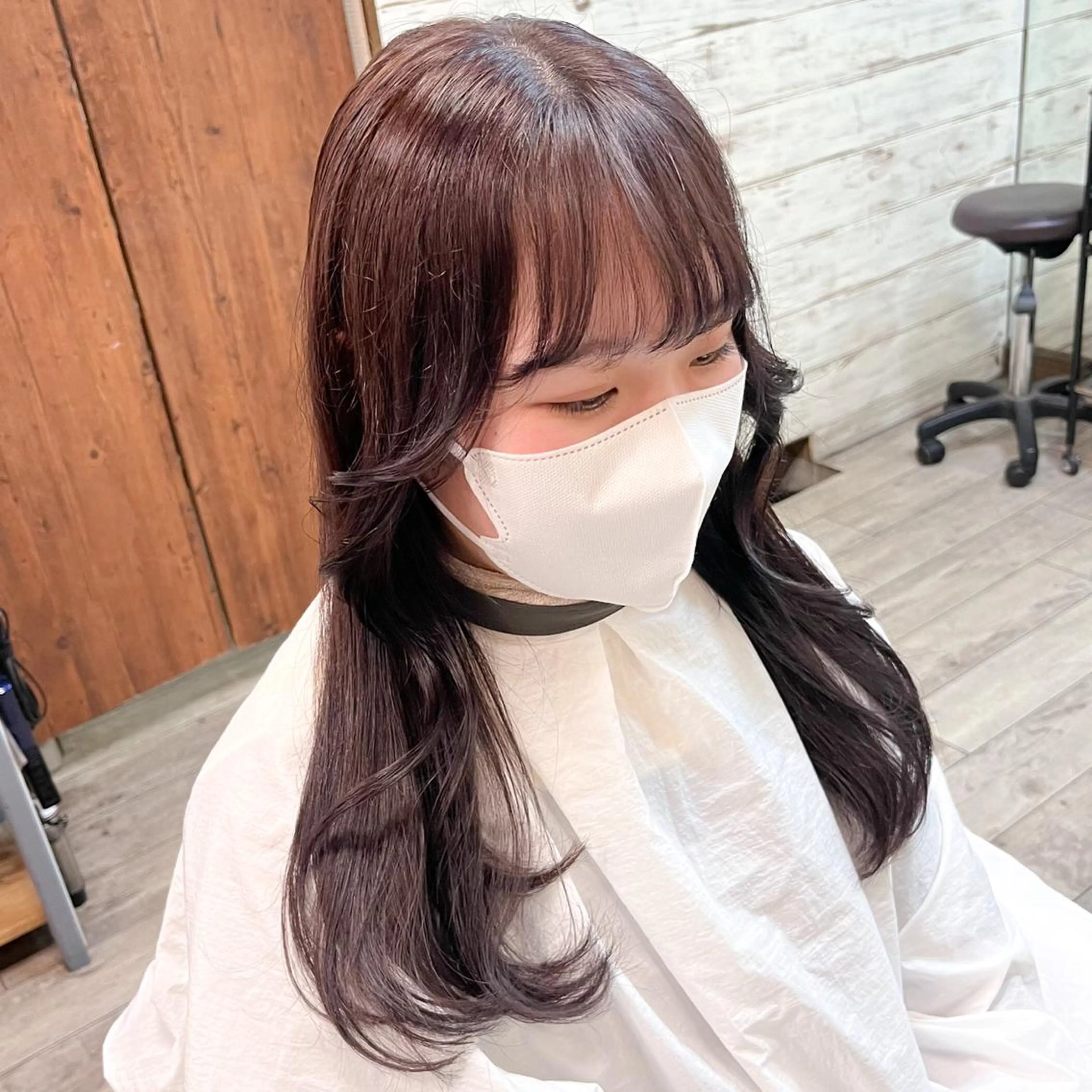 ロング カラー あ あのヘアスタイル