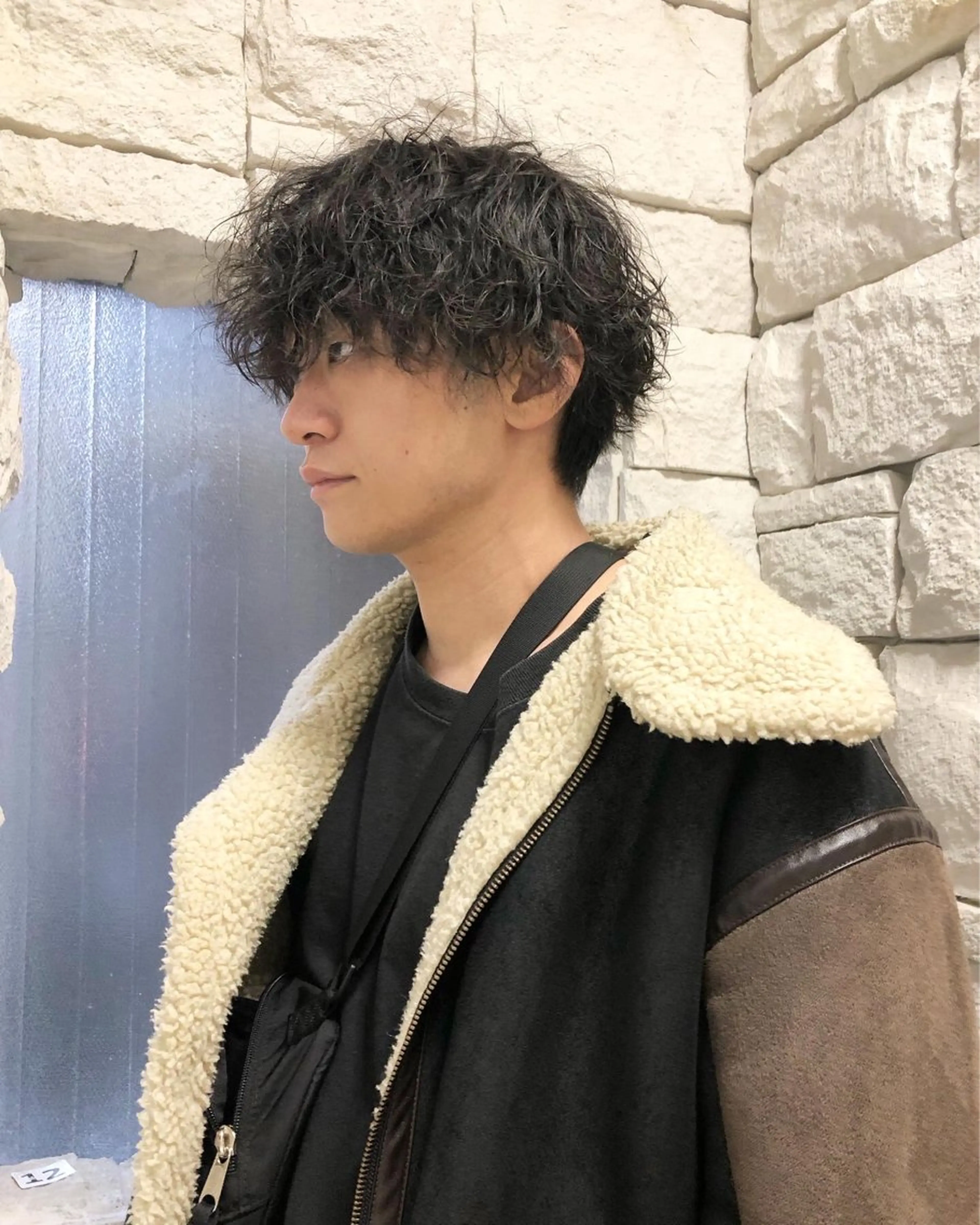 パーマ ヘアアレンジ メンズ カット パーマ トリートメント ヘアセット ainico+所属・メンズ特化✂️栗原 侑也のヘアスタイル