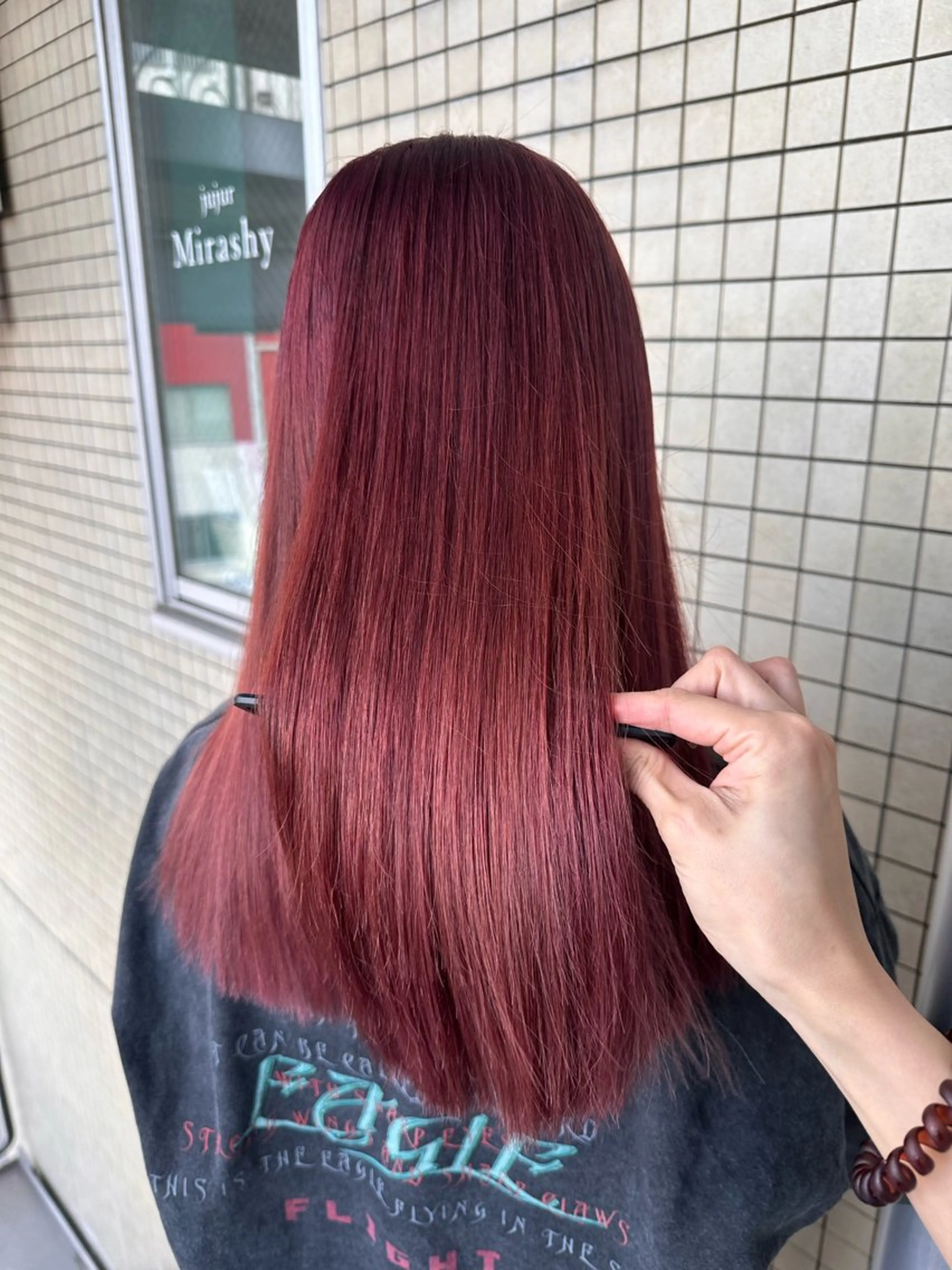 セミロング カラー ヘアカラー トリートメント 🧸プルエクステ❤︎ ネイルKAO🧸のヘアスタイル