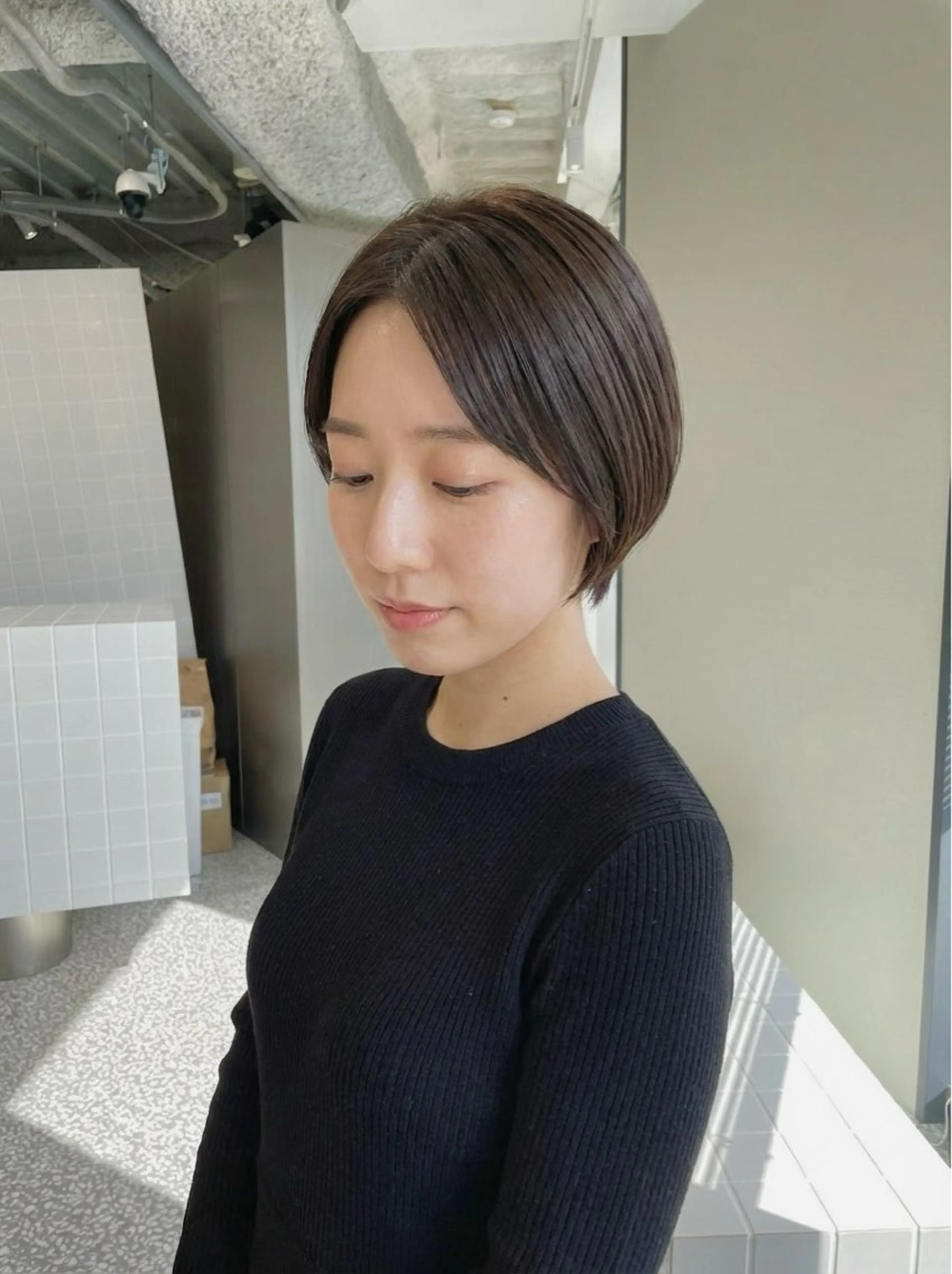 ショート カラー 梅田/艶カラー/ 髪質改善/イサミのヘアスタイル