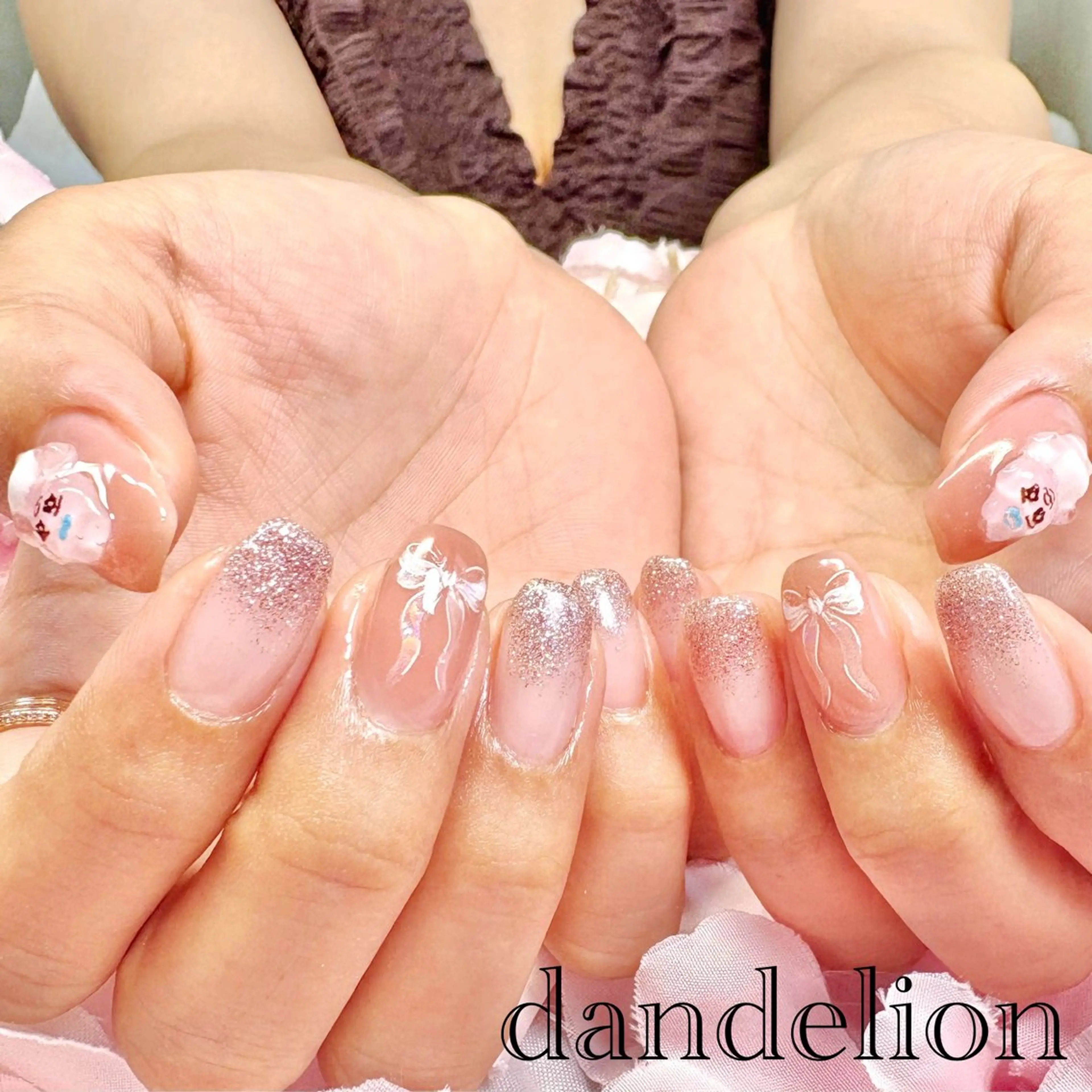 ネイル ハンドネイル ハンドケア dandelion ダンデライオンのネイルデザイン