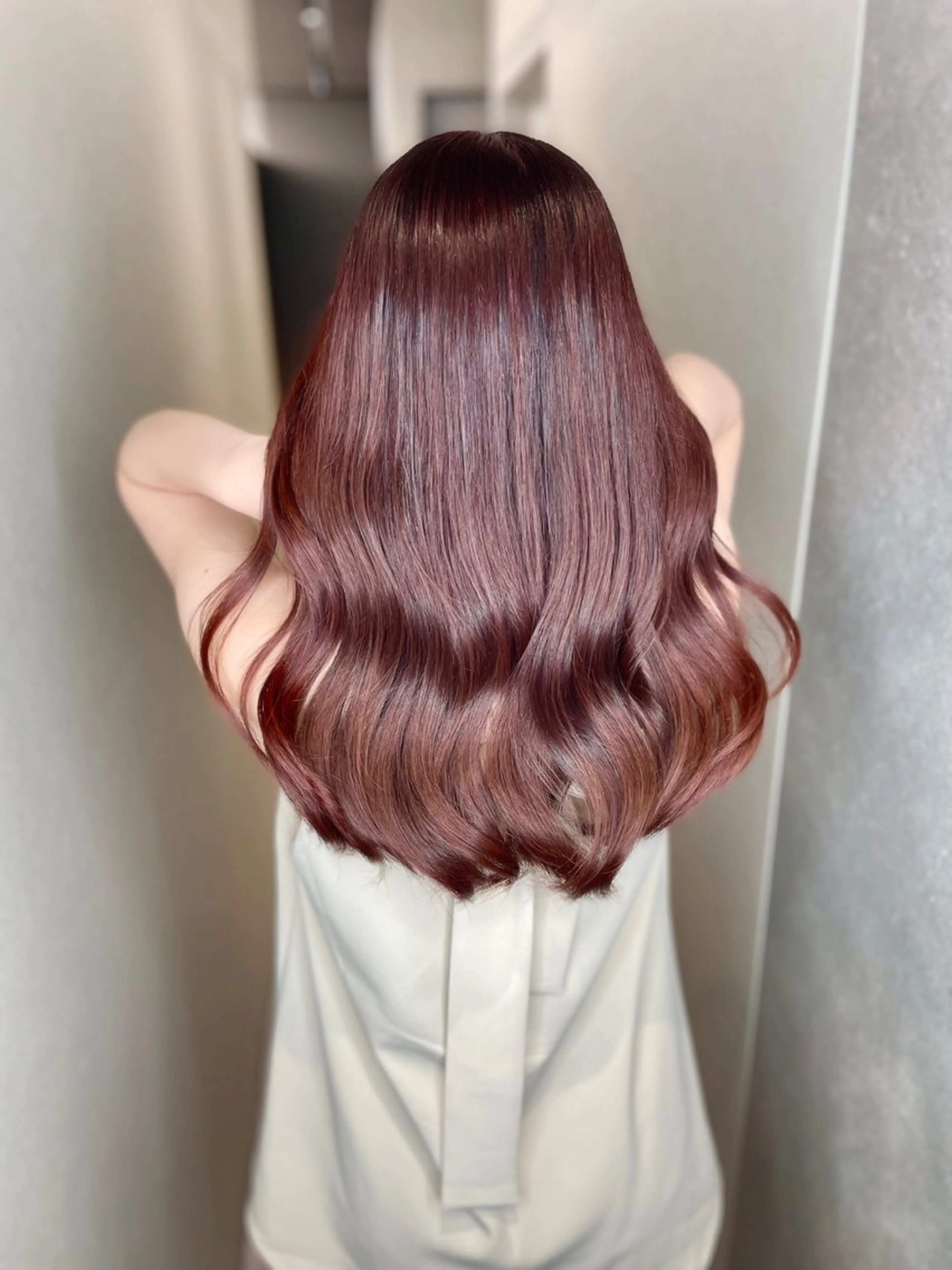 セミロング カラー 透明感カラー 髪質改善 カット ヘアカラー トリートメント 今井 勝也のヘアスタイル