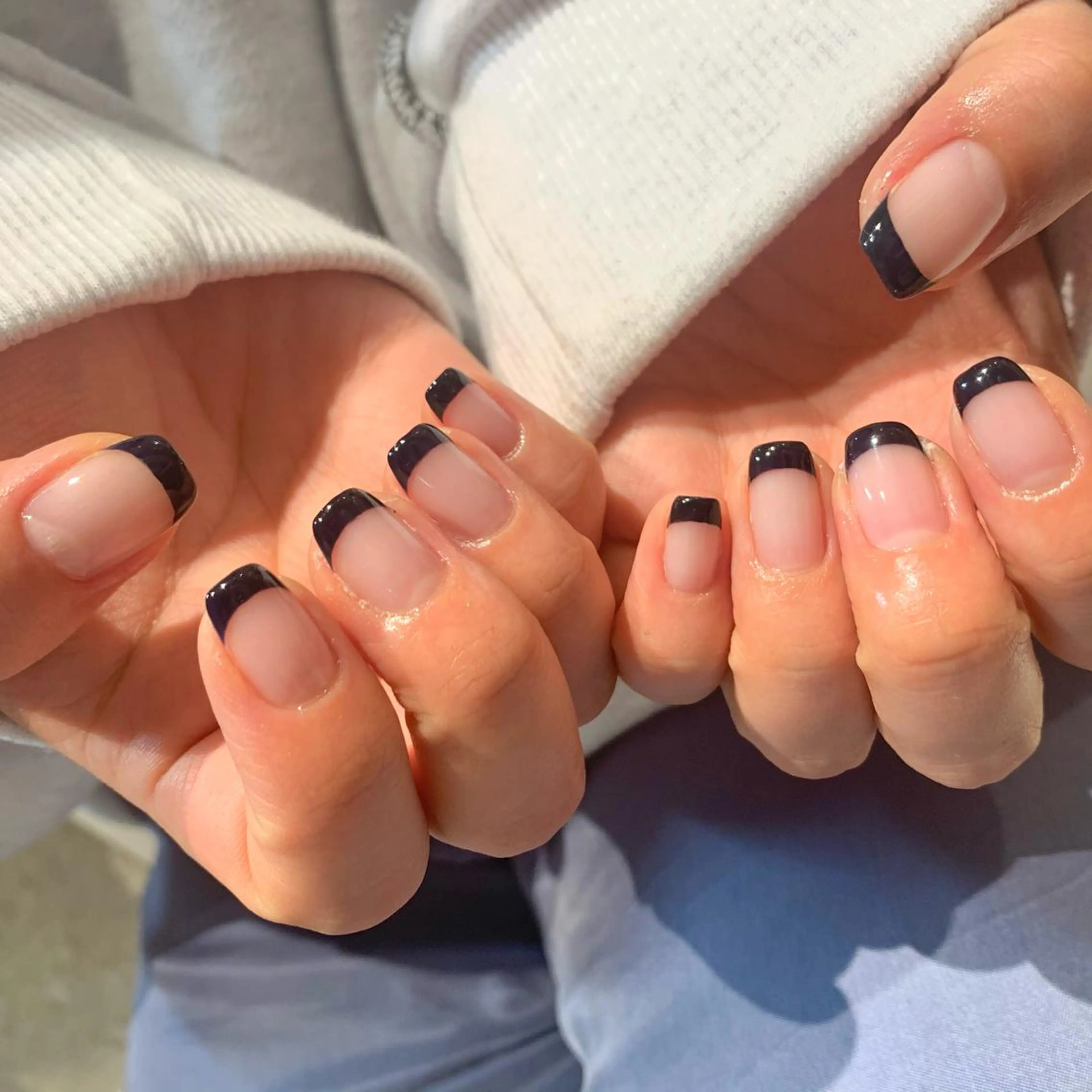 ハンド⭐︎)オフあり クリアベースフレンチの写真