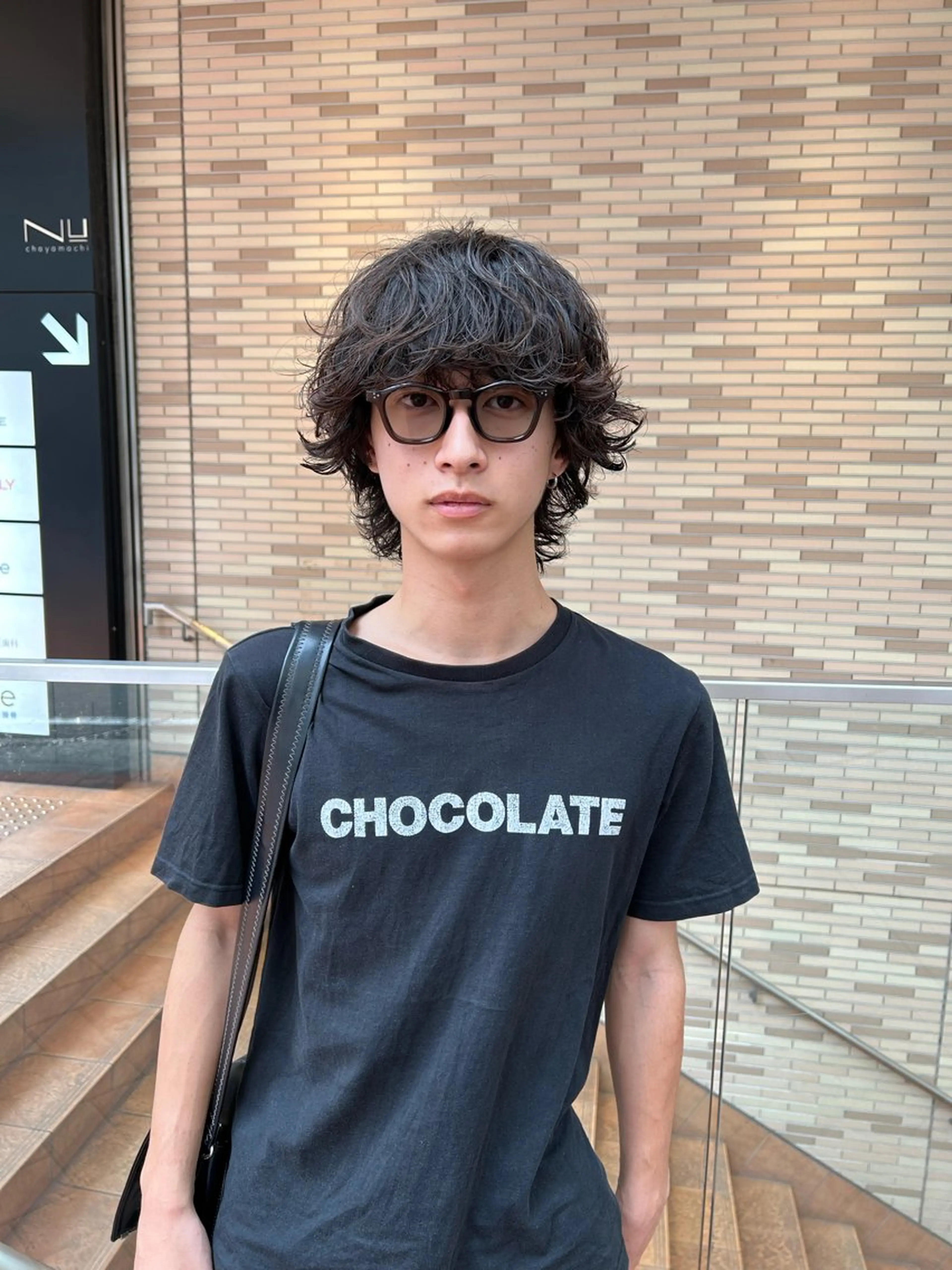 ミディアム パーマ カット パーマ 大阪/梅田/シャドウ パーマ/ノボリユウタのヘアスタイル