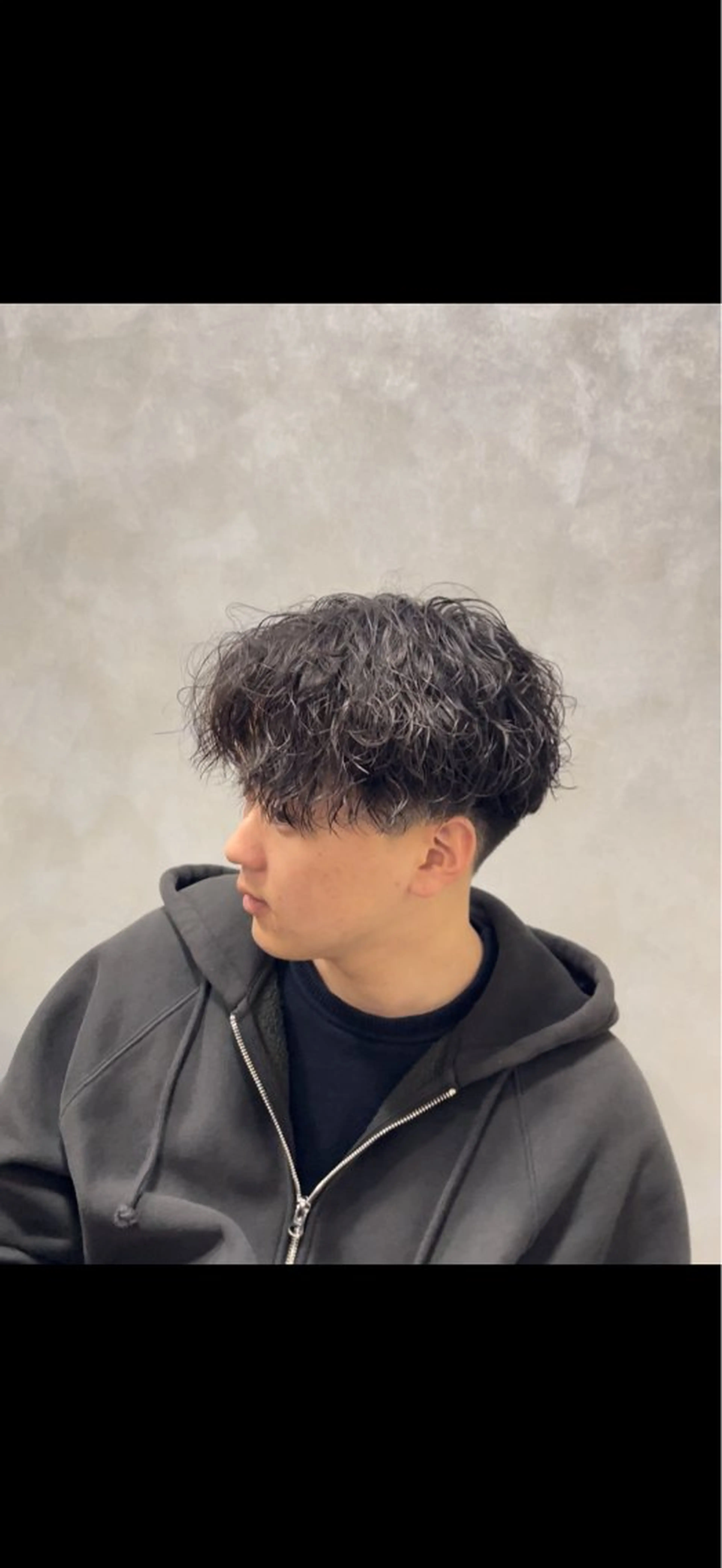 ミディアム パーマ メンズ カット パーマ メンズパーマ特化 美容師kouyaのヘアスタイル