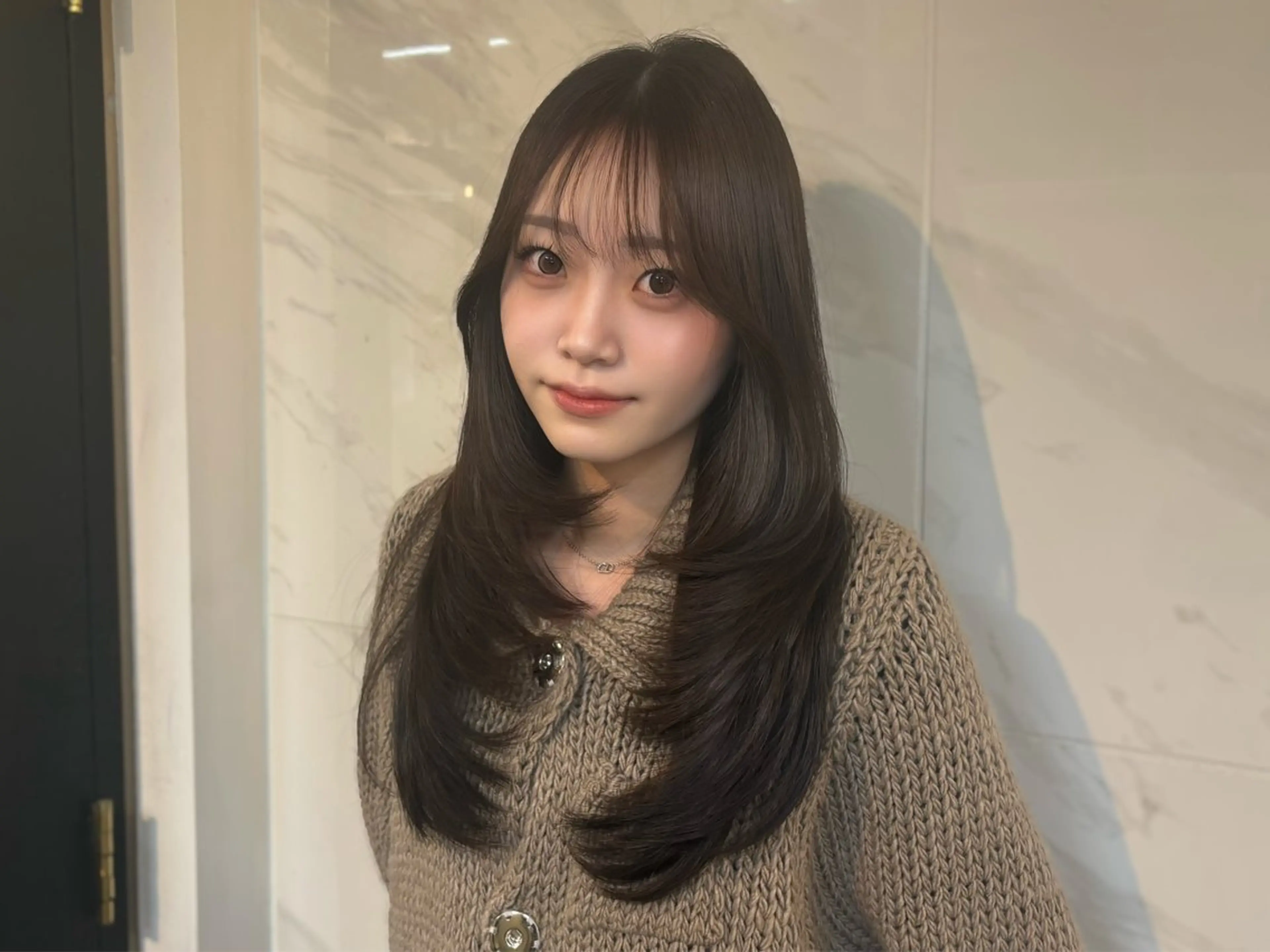 ロング 🤍韓国ヘア/ 楓🤍のヘアスタイル