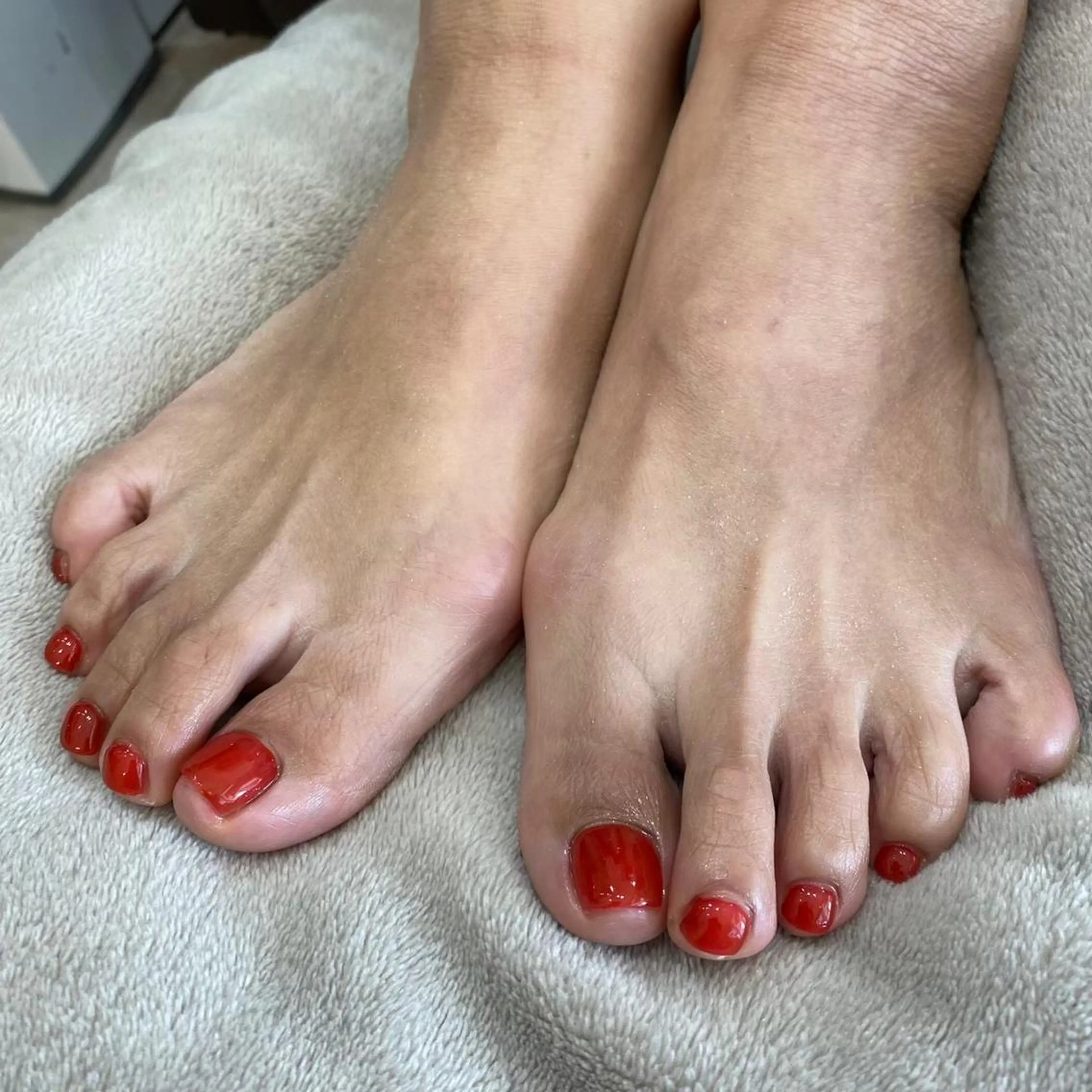 Jrネイリスト☆フットワンカラー☆オフなしの写真