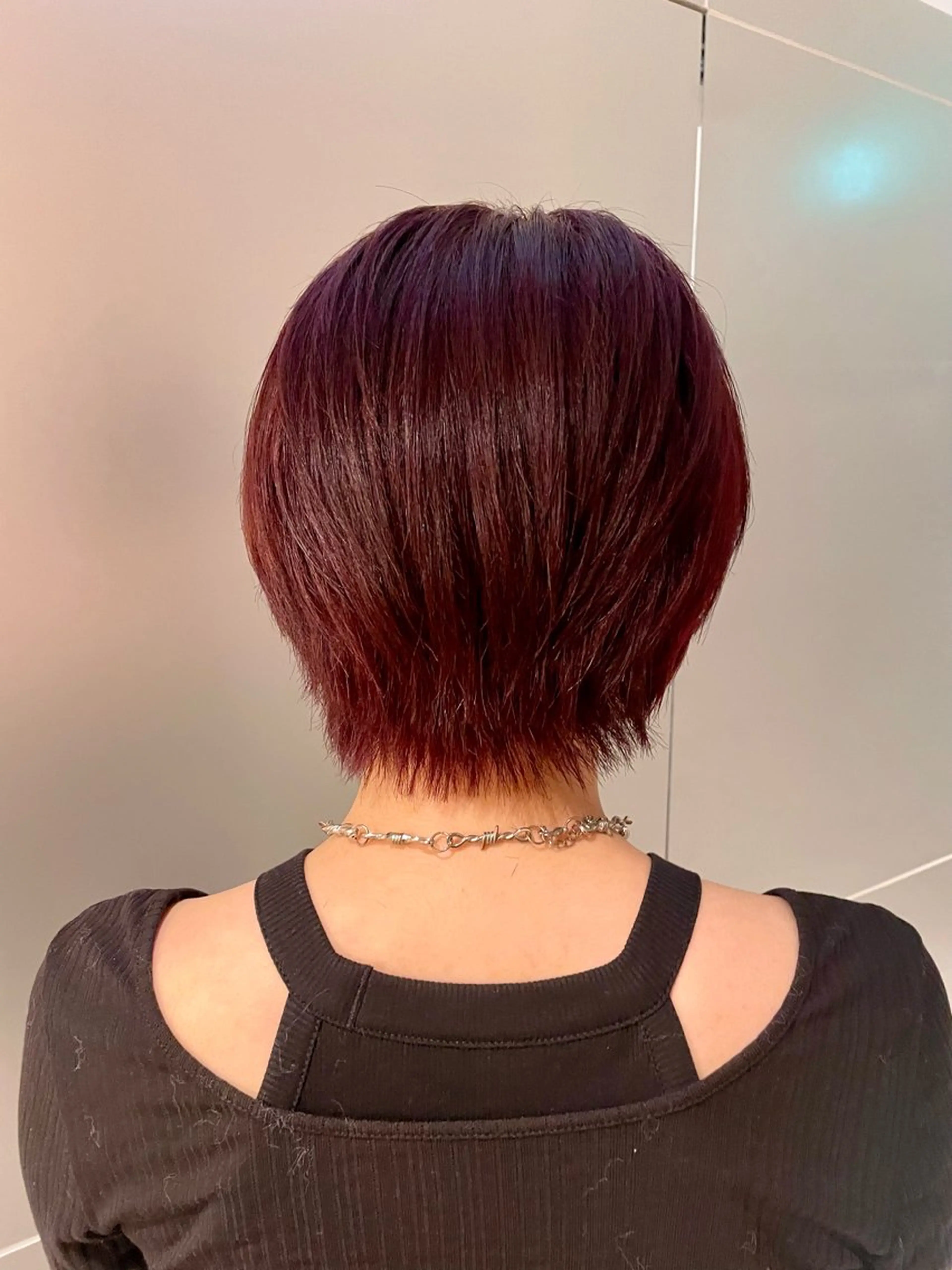 ショート カット ヘアカラー トリートメント 🕊️小顔カット 暖色系🍒/偉楓のヘアスタイル