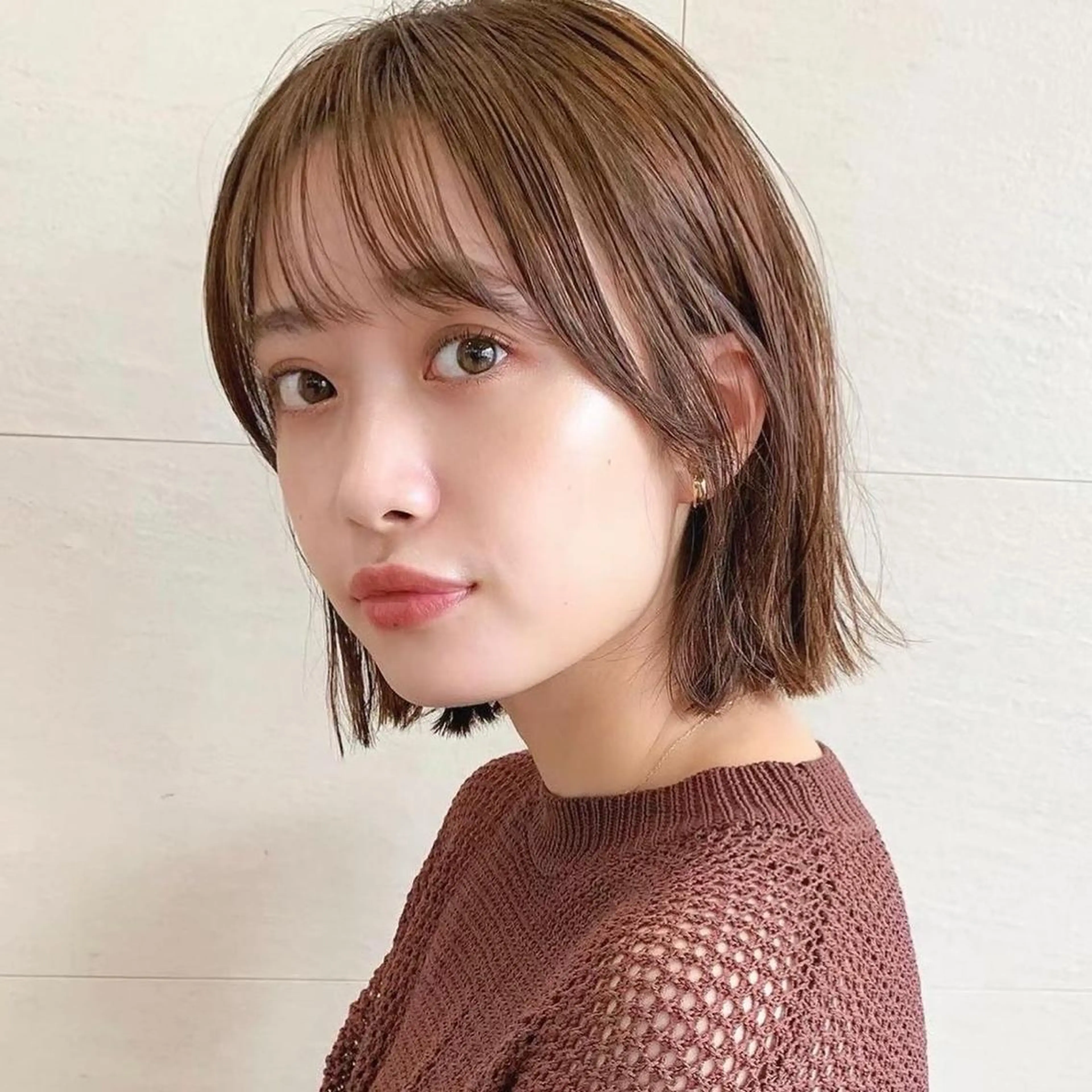 ミディアム カラー 🌱小顔ヘア/ボブ ミディアム/双葉🌱のヘアスタイル