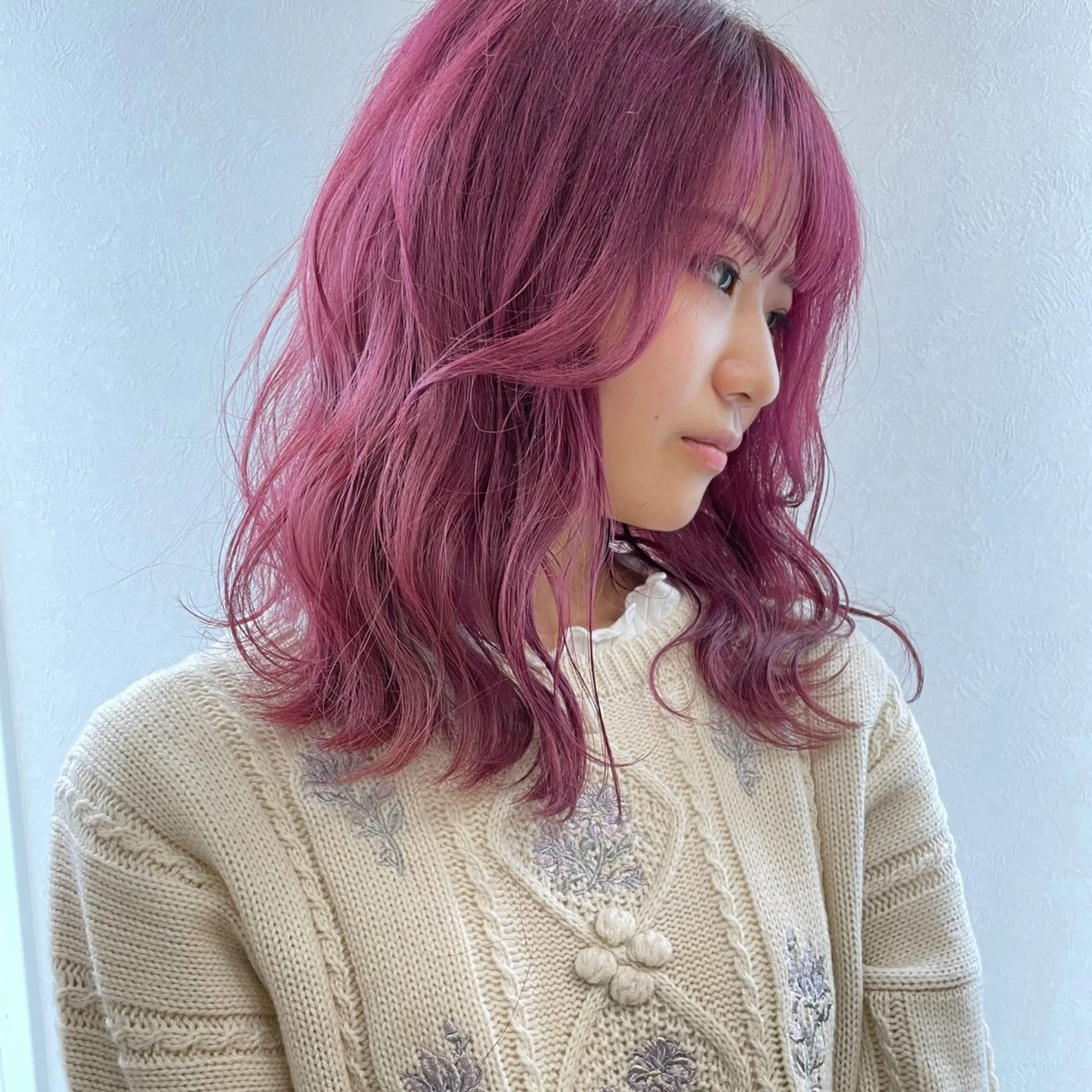 セミロング ボブ 髪質改善 韓国風ヘア カット ヘアカラー トリートメント 🎗️comoda 神戸三宮 髪質改善のヘアスタイル