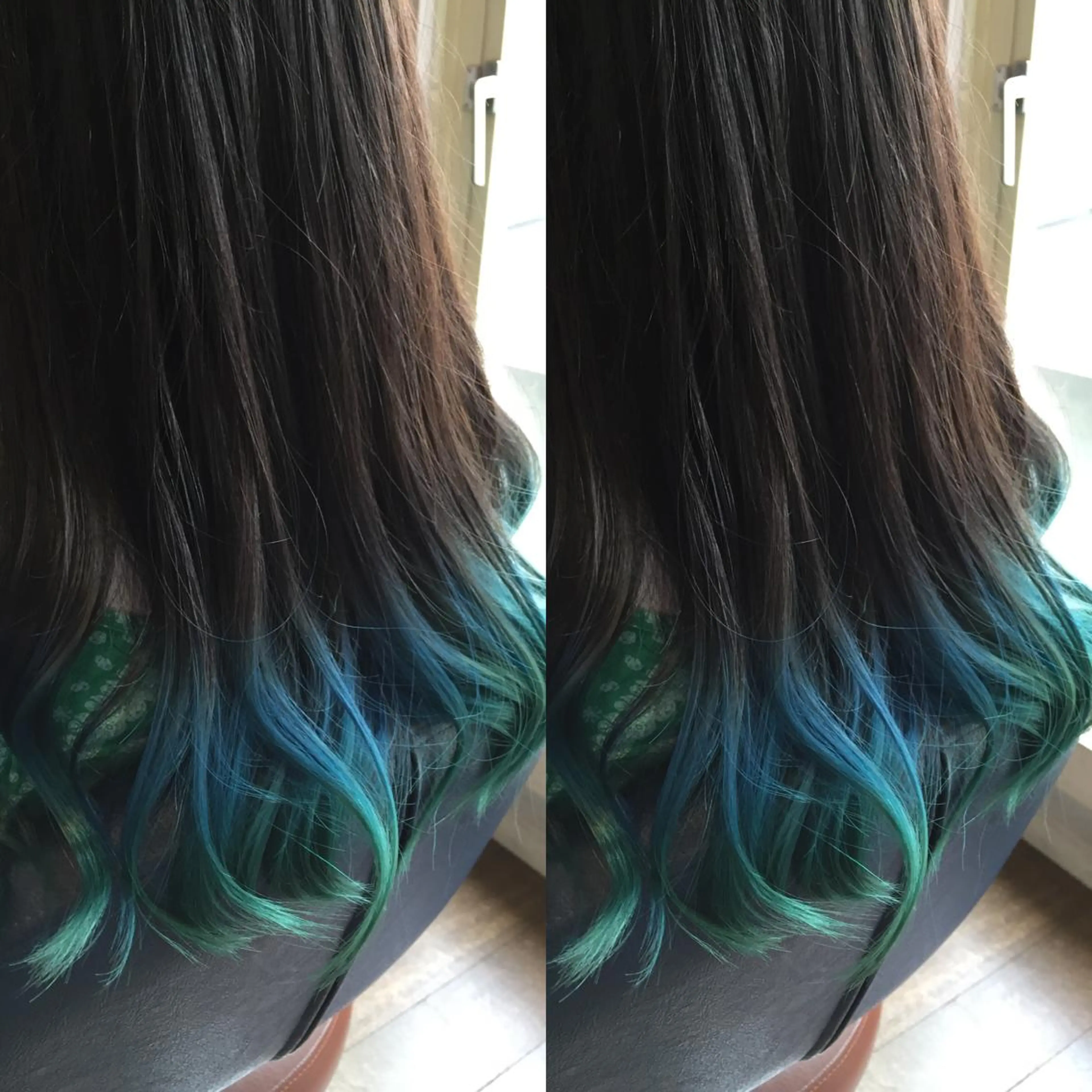 セミロング カラー グラデーションカラー 原宿サロン代表 デザインカラー伊藤卓のヘアスタイル