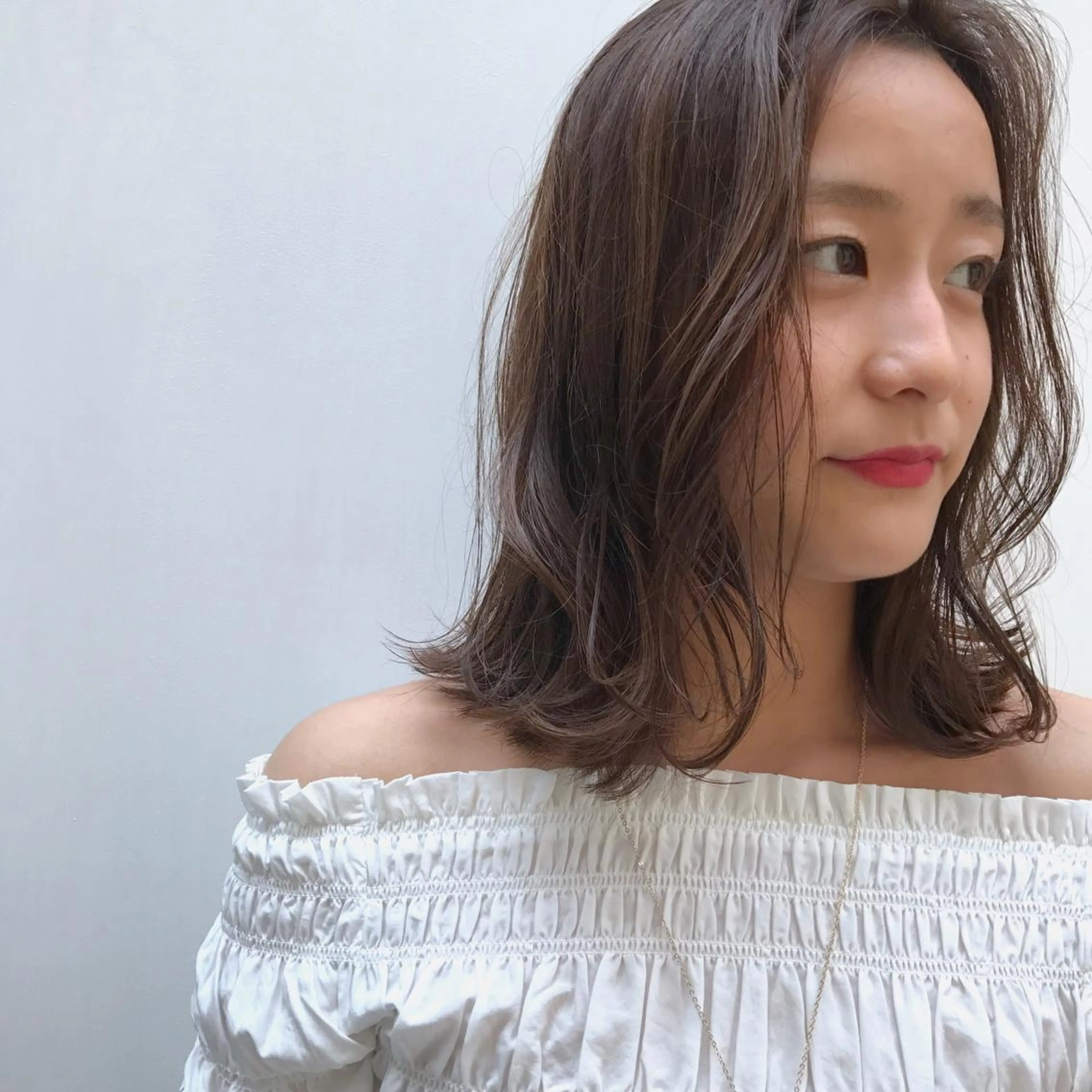 ミディアム カラー 日々所属・谷 大地のヘアスタイル