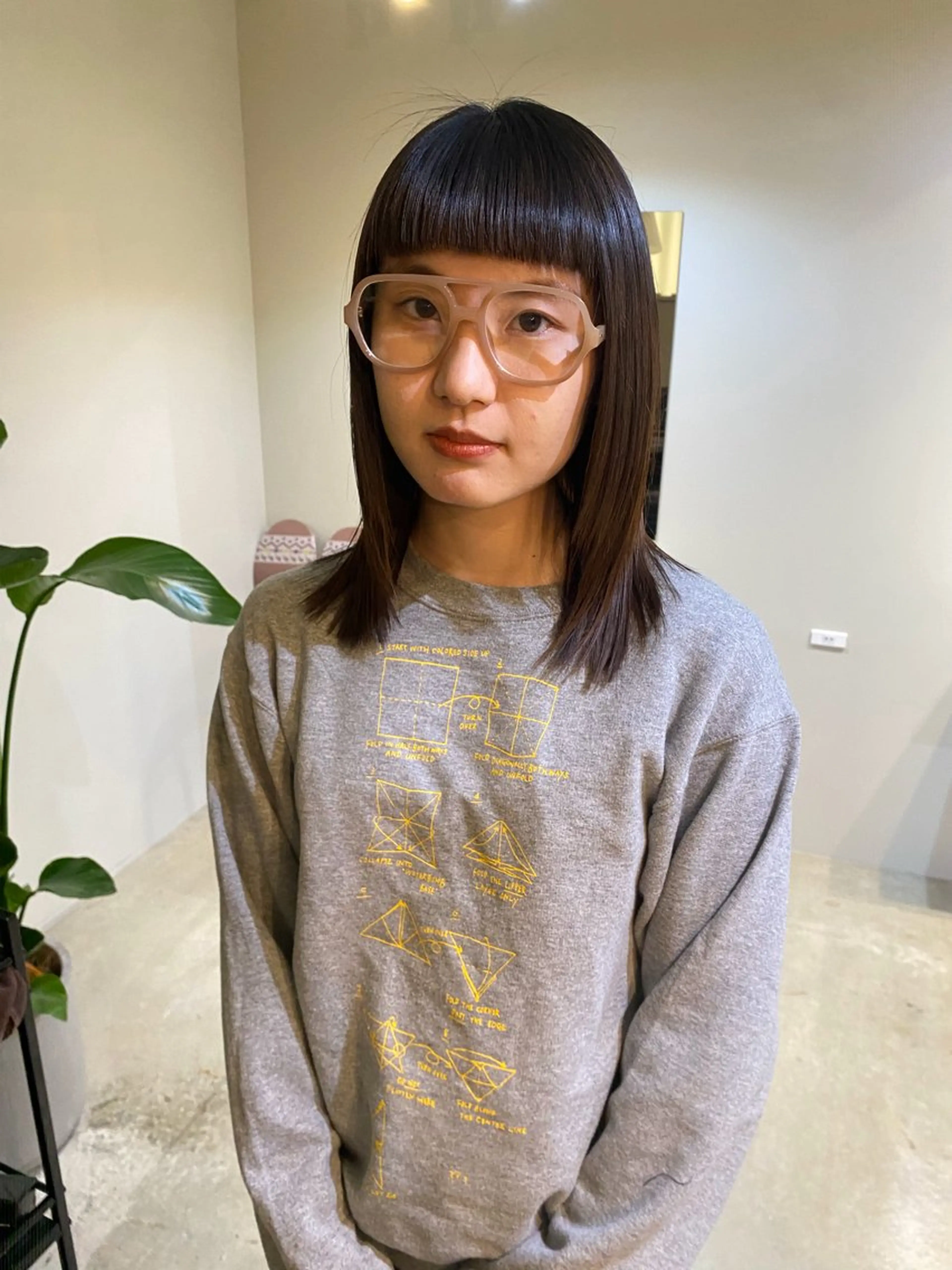 前髪ストレートパーマ＋前髪カット🩹の写真