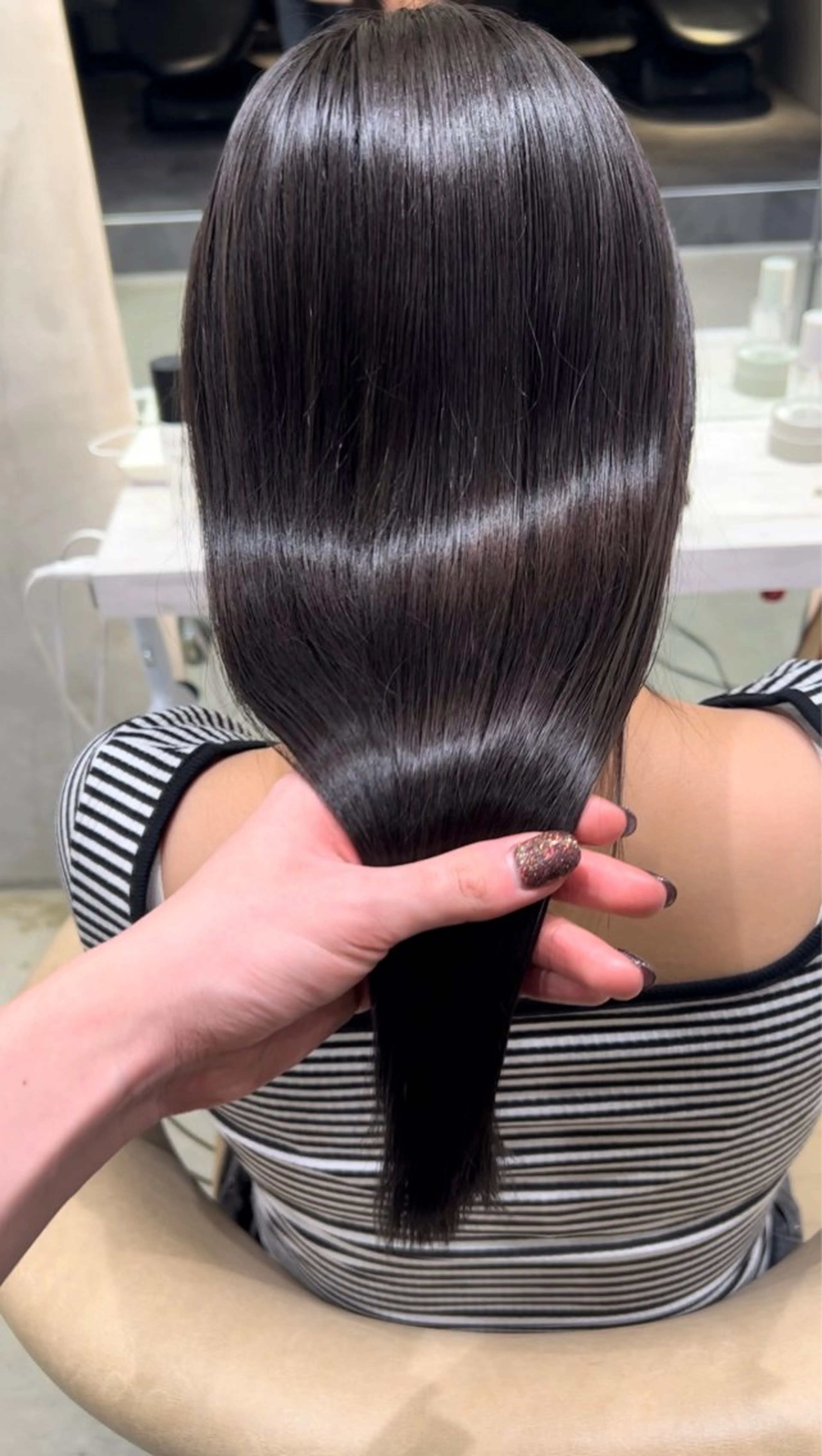 ロング 縮毛矯正 宮嶋 蓮のヘアスタイル